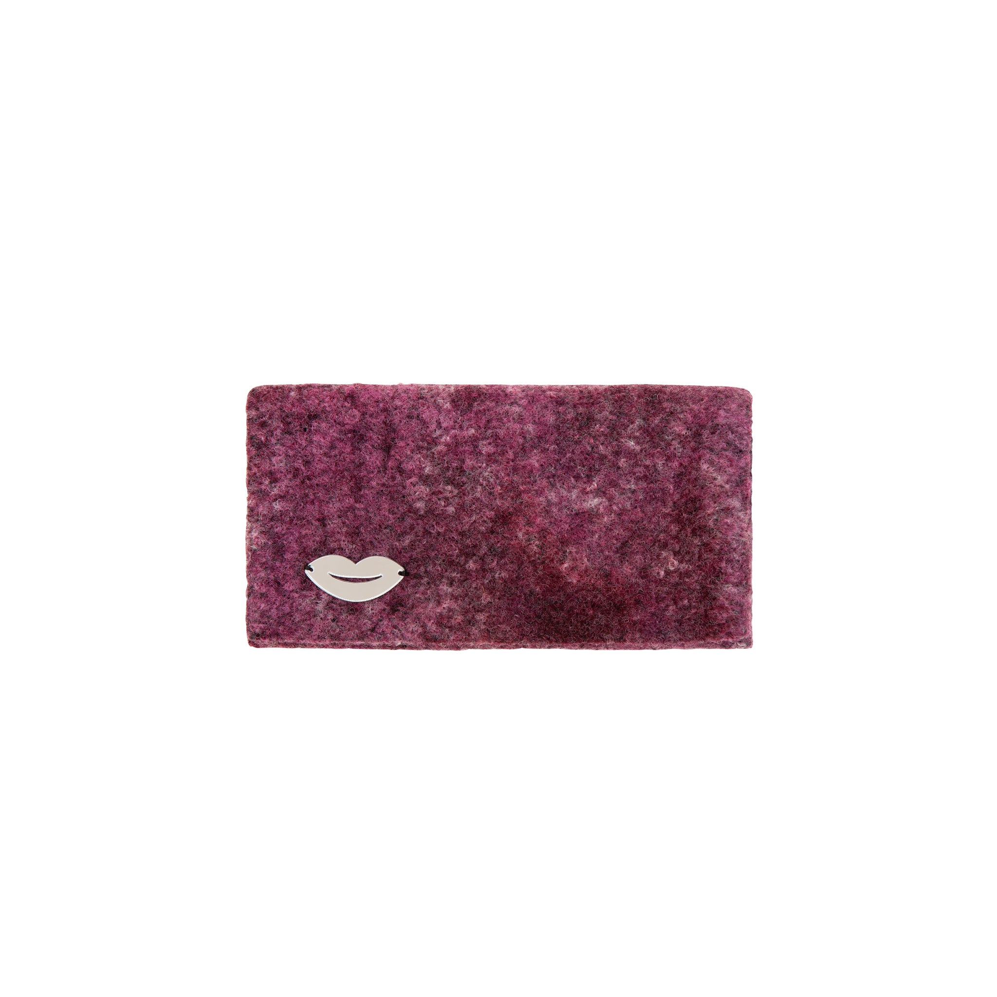 AIR Travel Pouch | Aubergine Washed Wool Lips