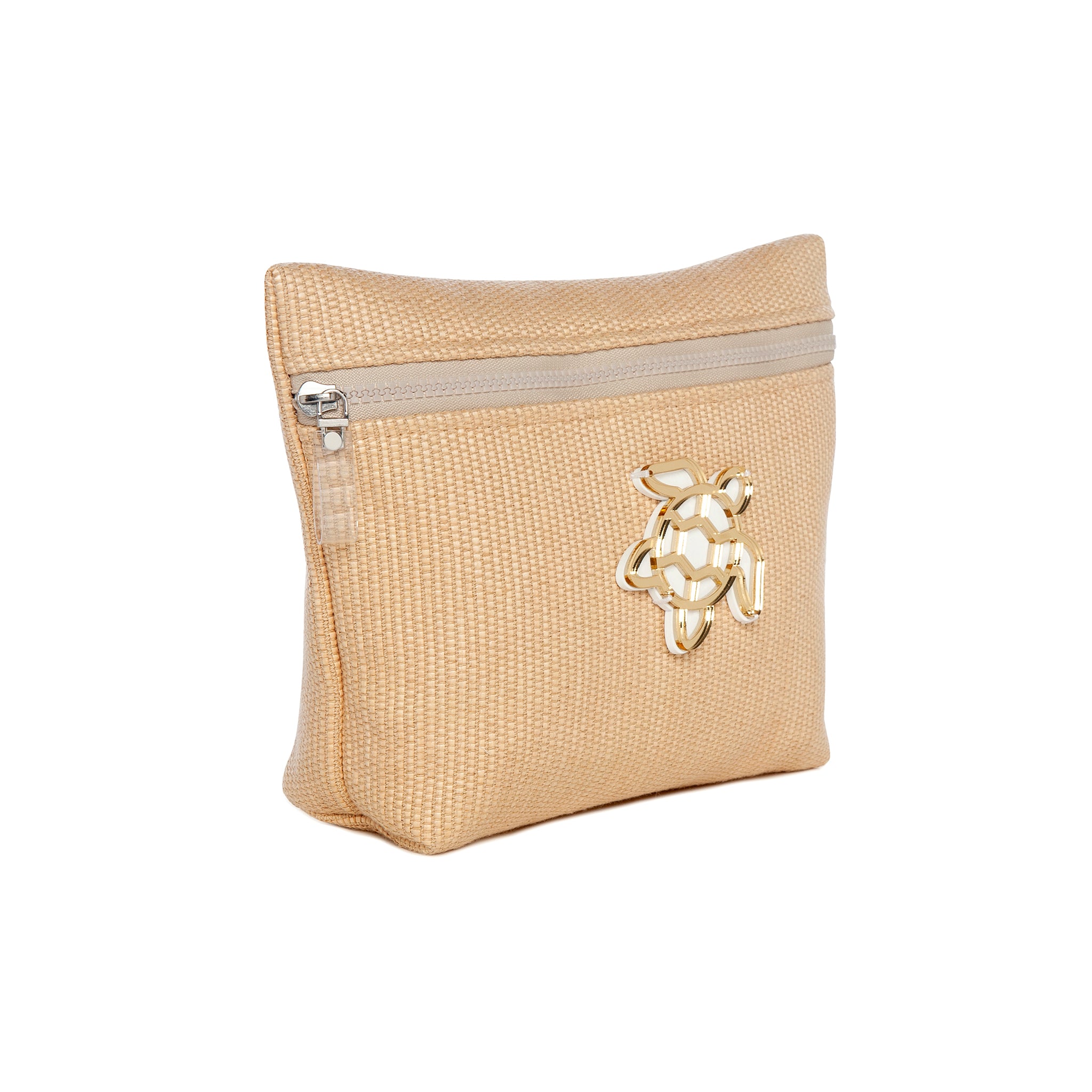 ALEXA Pouch | Beige Stamp Turtle