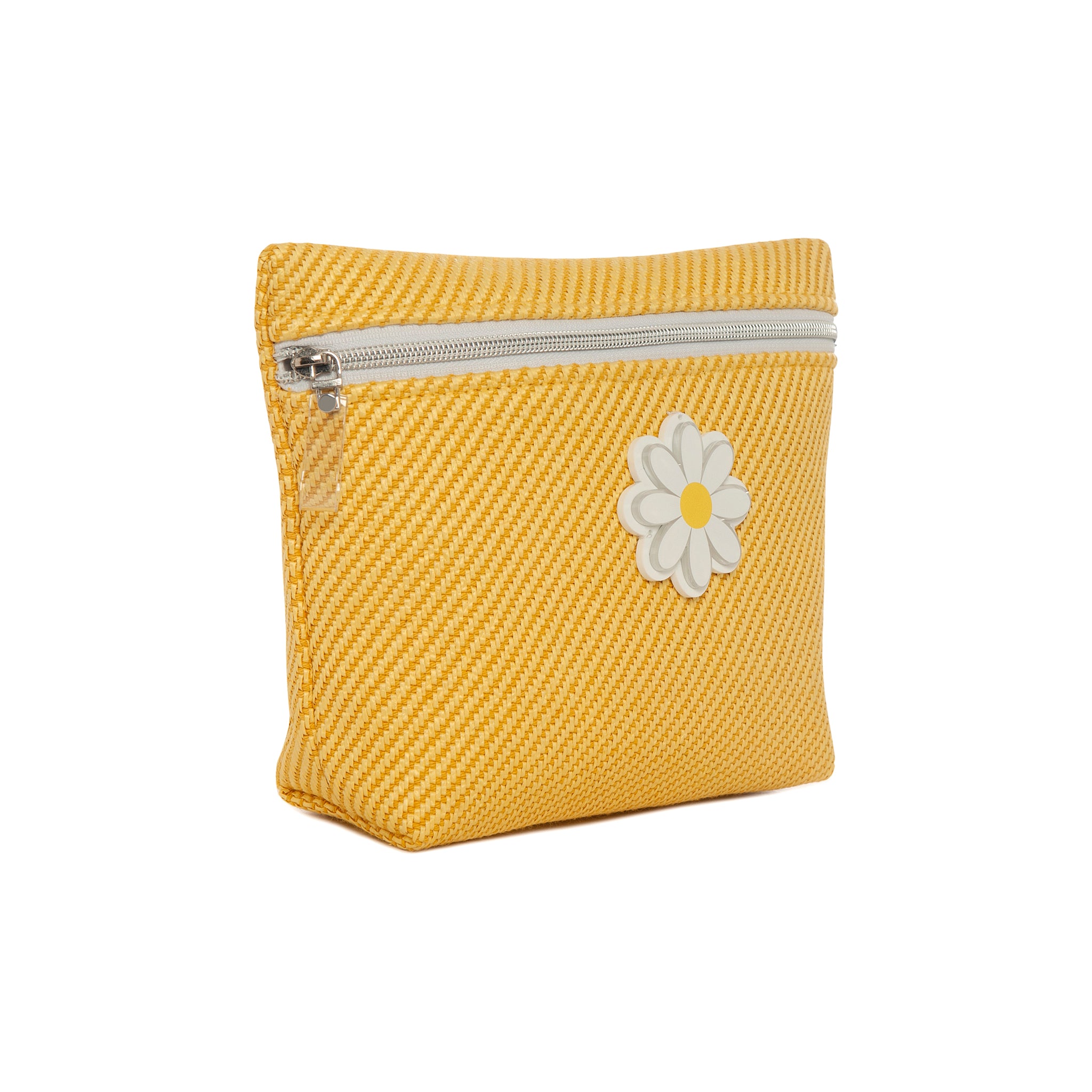 ALEXA Pouch | Bright Yellow Woven Daisy