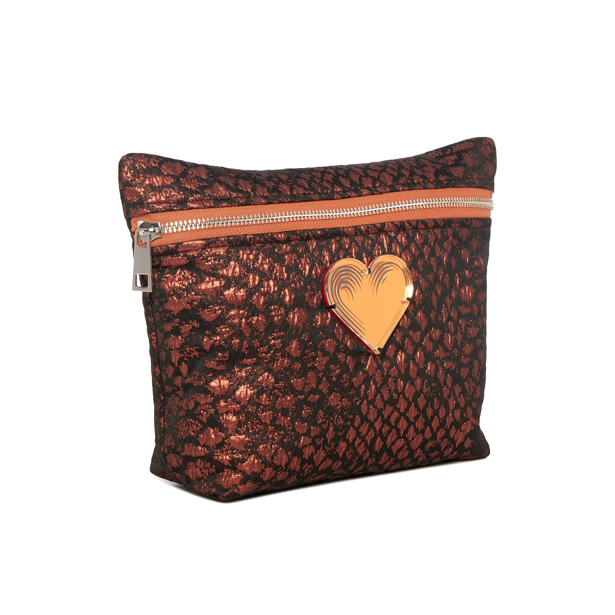 ALEXA Pouch | Copper Croc Heart
