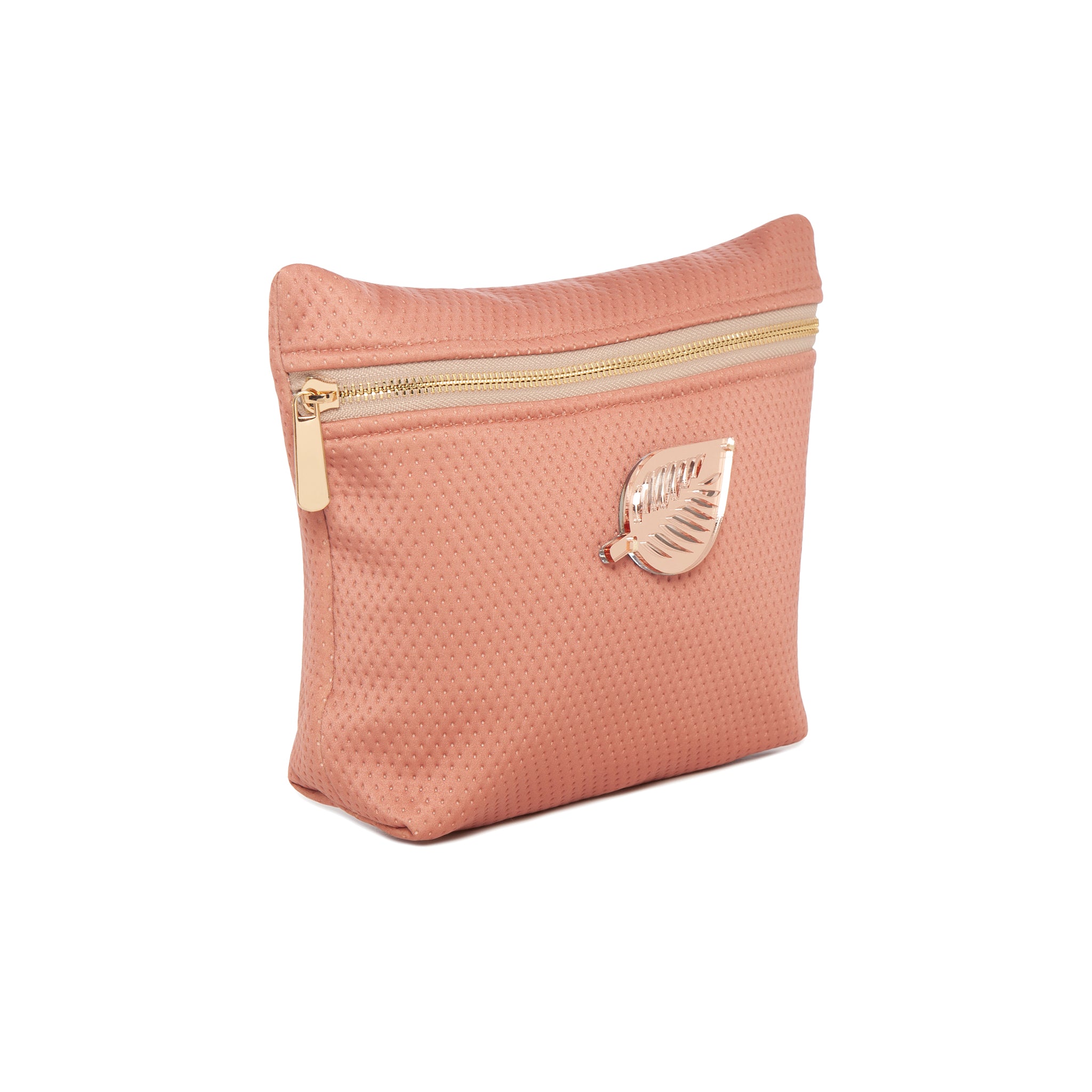ALEXA Pouch | Dusty Pink Dots Leaf