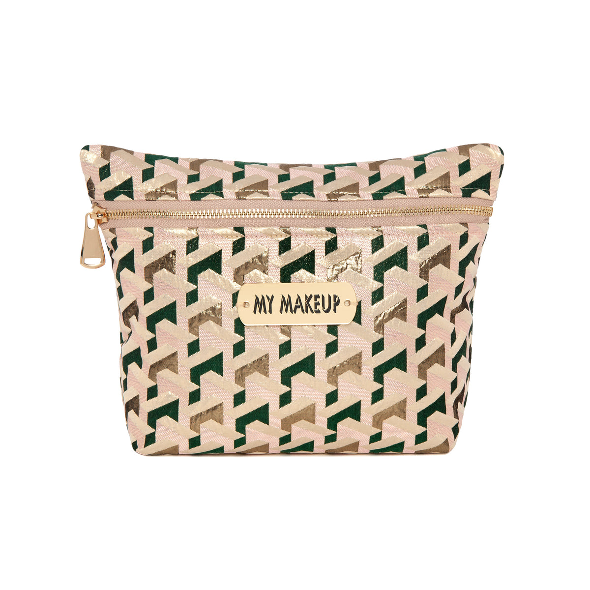 ALEXA Pouch | Pink Green Metal Tag