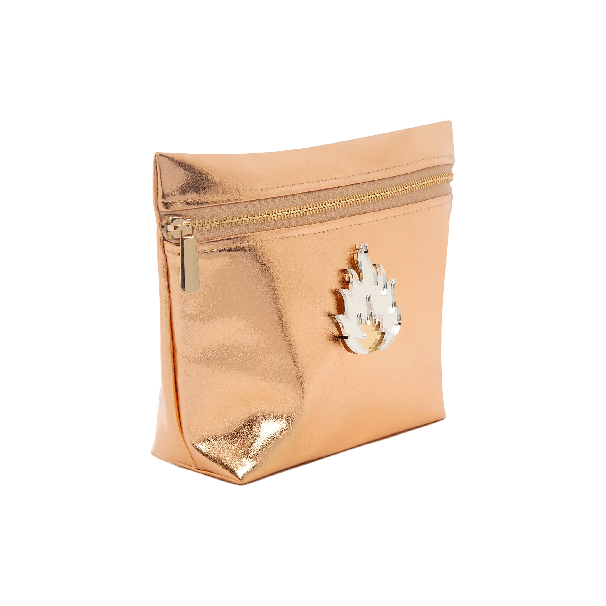 ALEXA Pouch | Rose Gold Mirror Flame