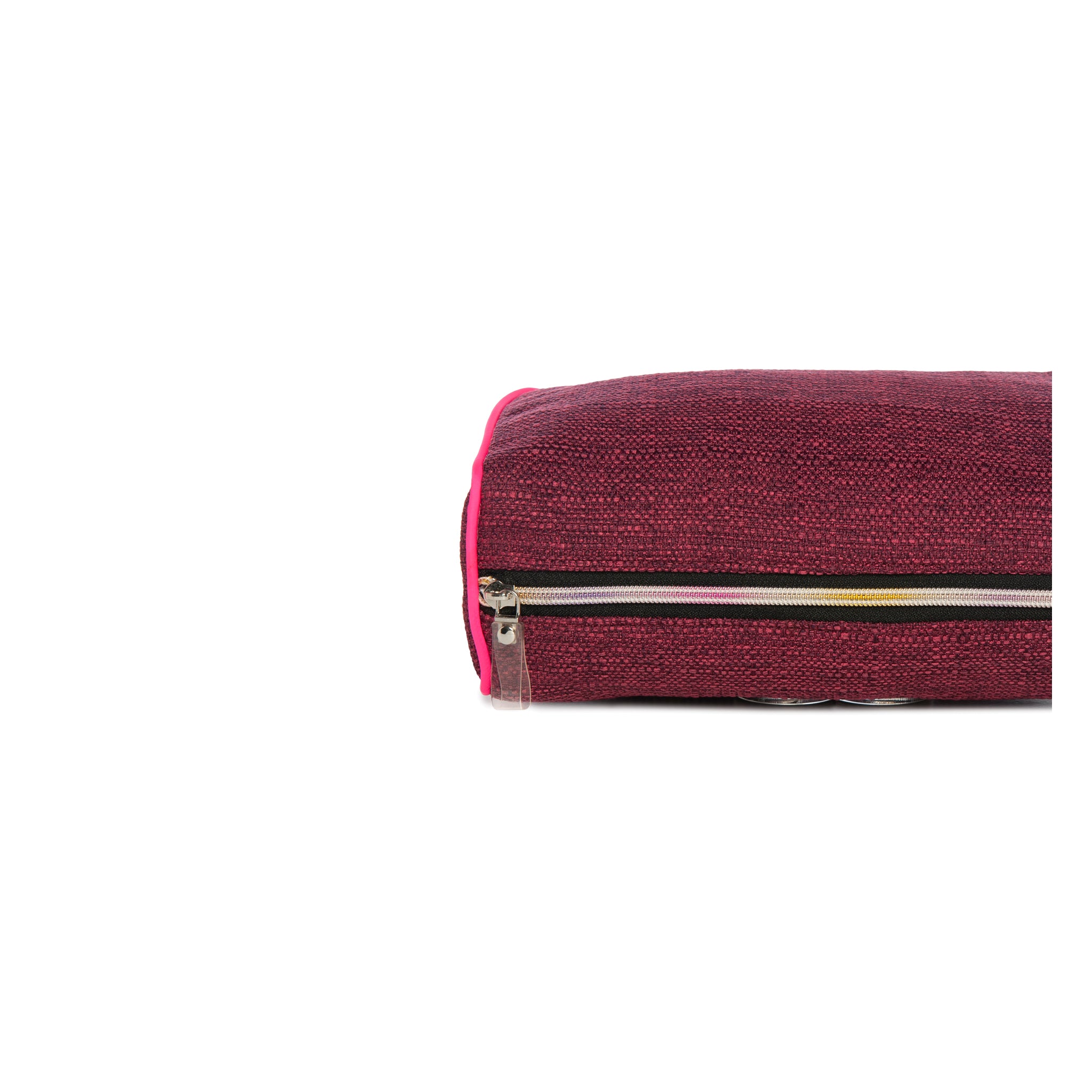 BLAZE Pouch | Dark Fuchsia Woven Heart