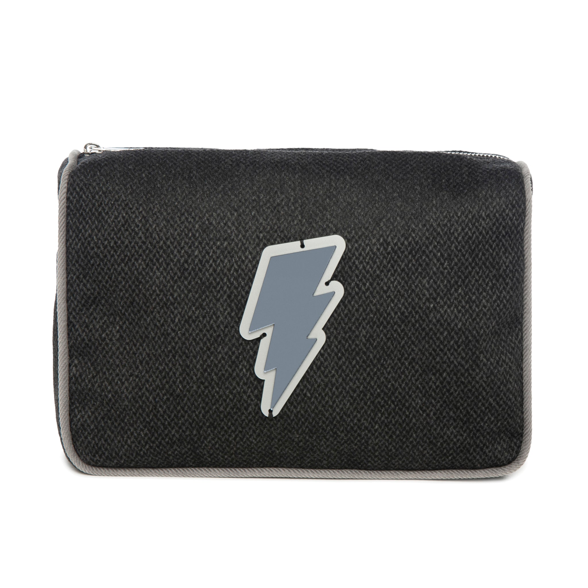 BLAZE Pouch | Dark Grey Chevron Lightning