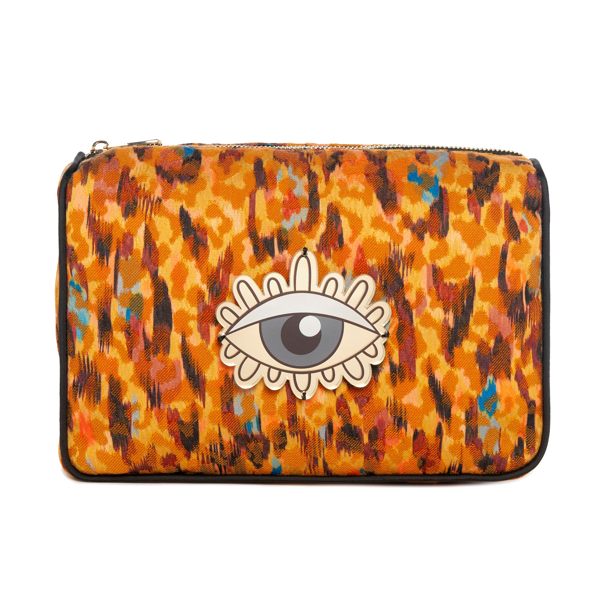 BLAZE Pouch | Yellow Paint Brush Evil Eye