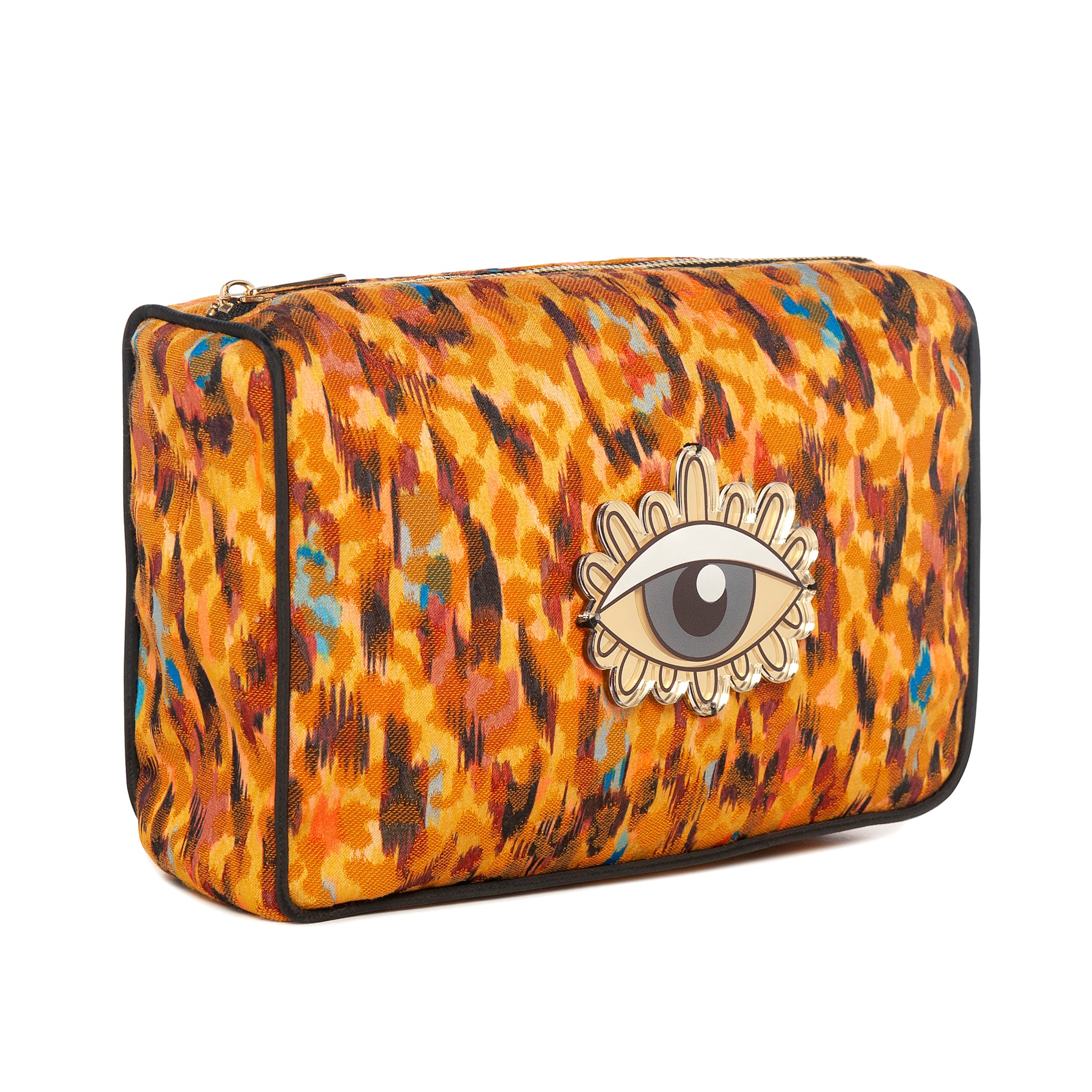 BLAZE Pouch | Yellow Paint Brush Evil Eye