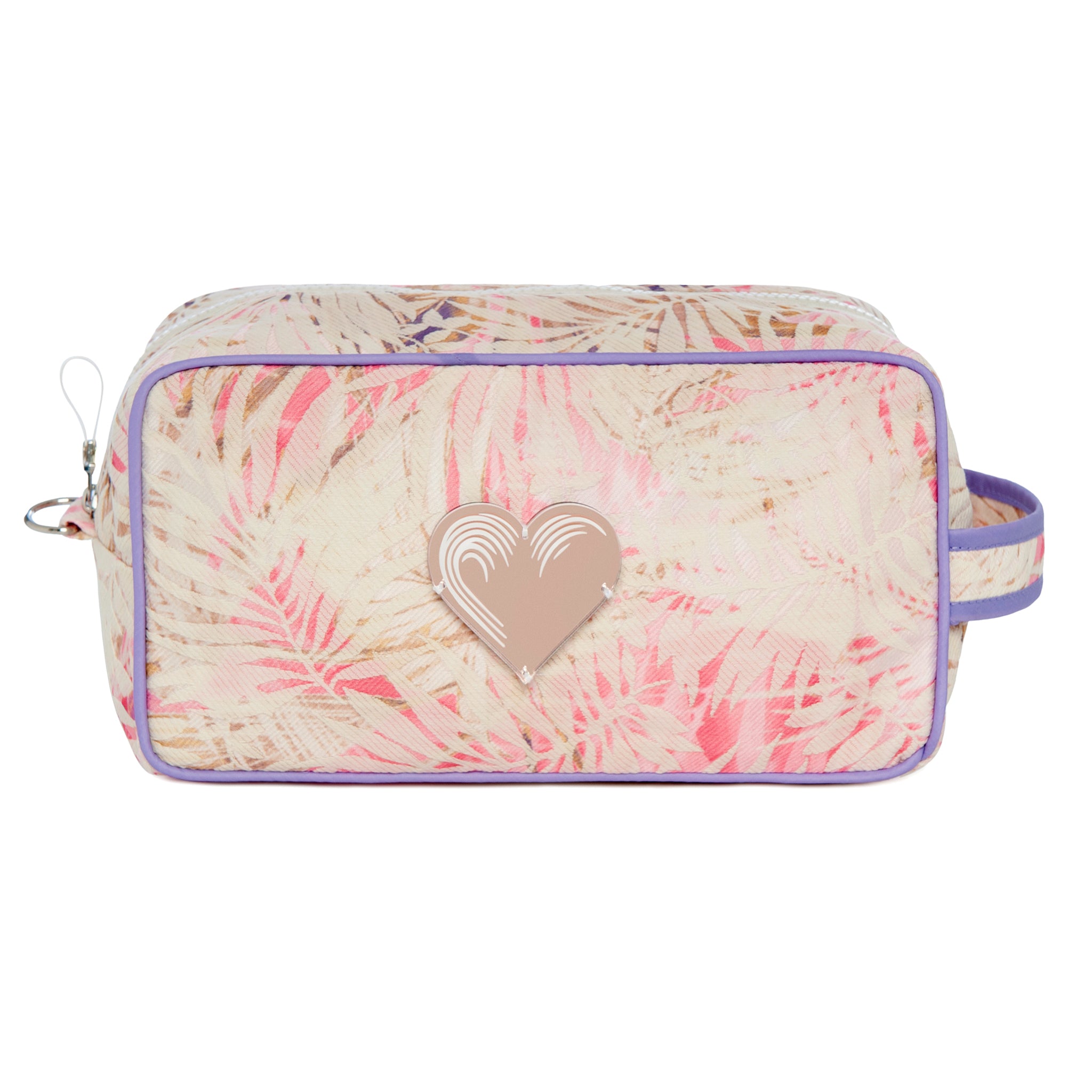 BOO Pouch | Beige Tropical Forest Heart