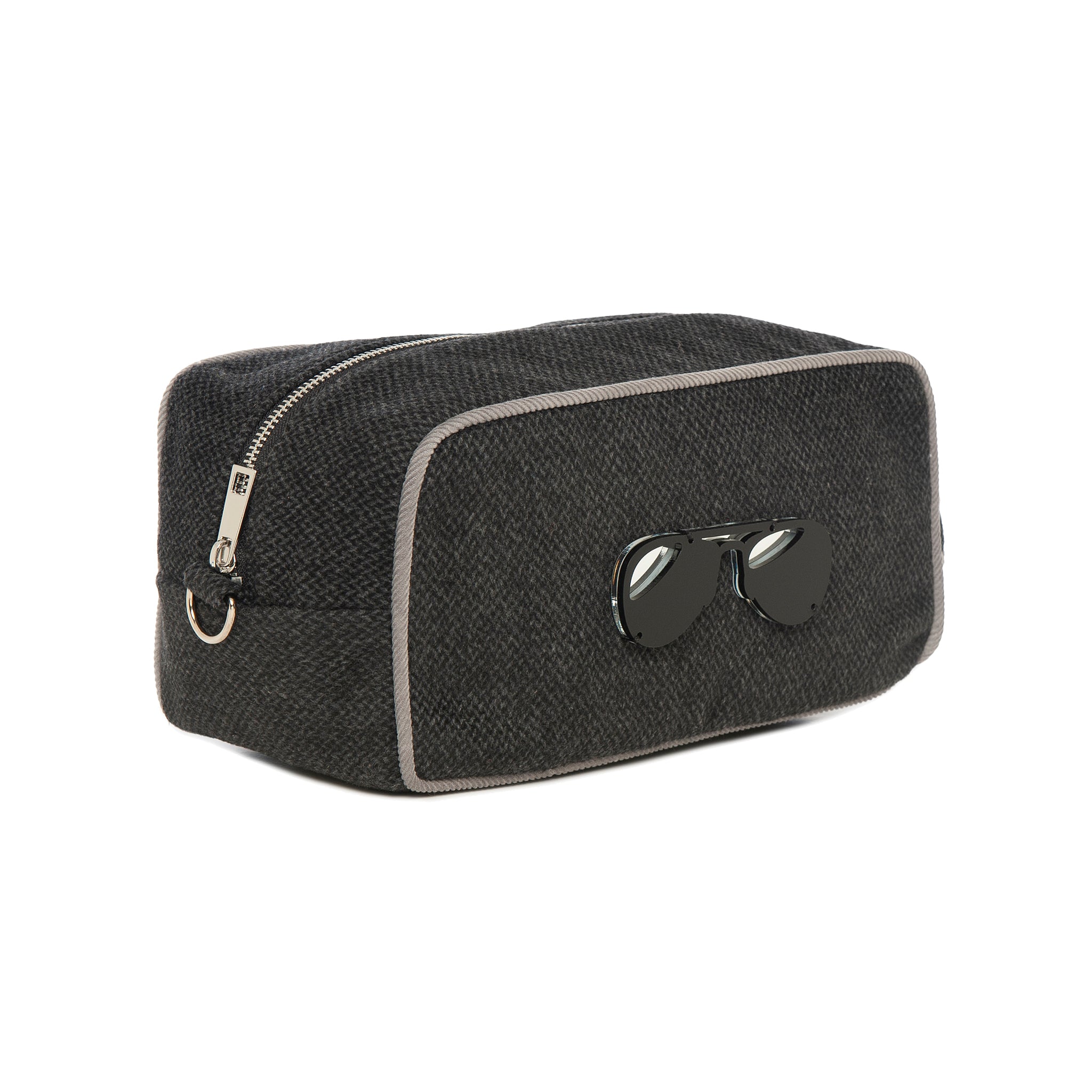 BOO Pouch | Dark Grey Chevron Glasses