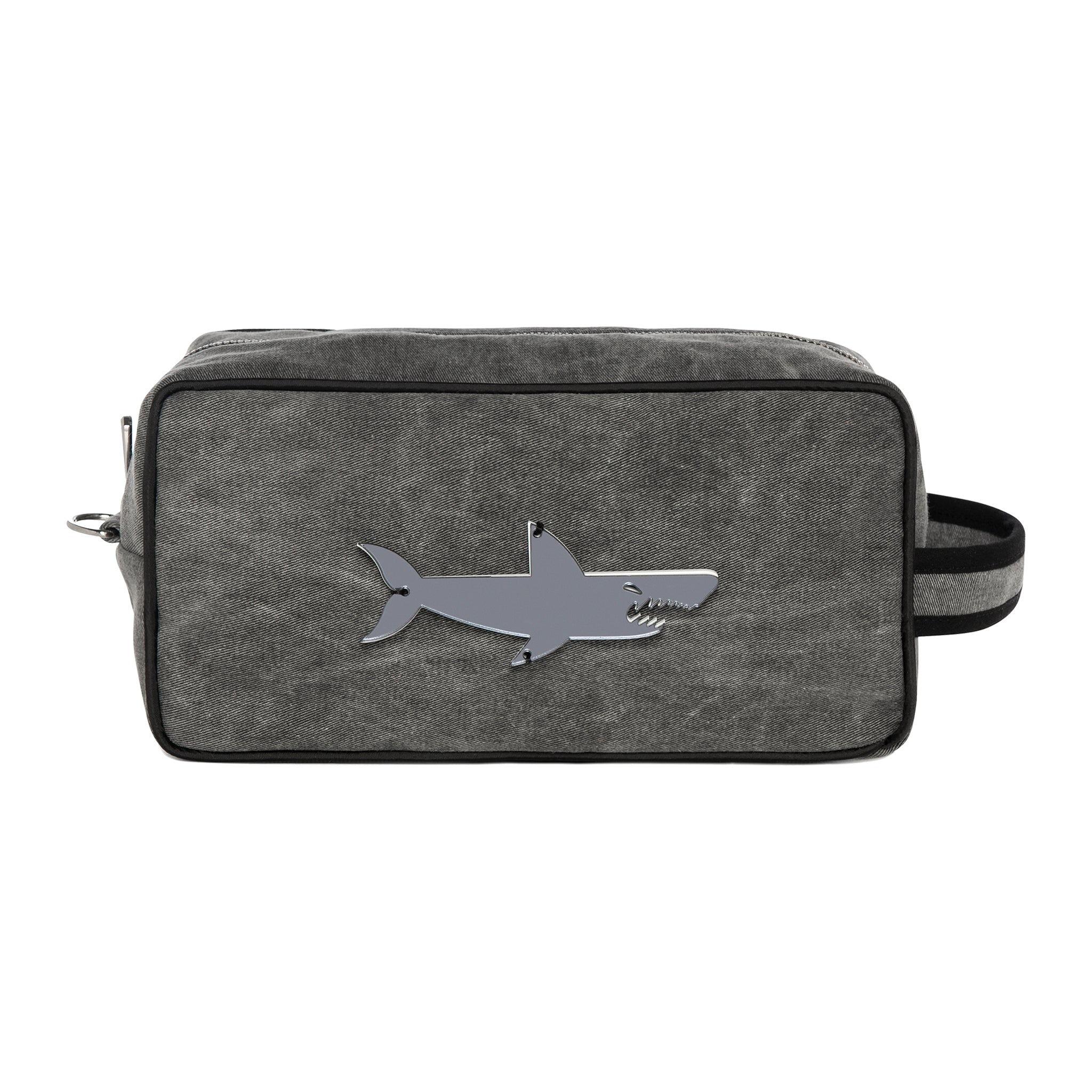 BOO Toiletry bag | Grey Denim Shark