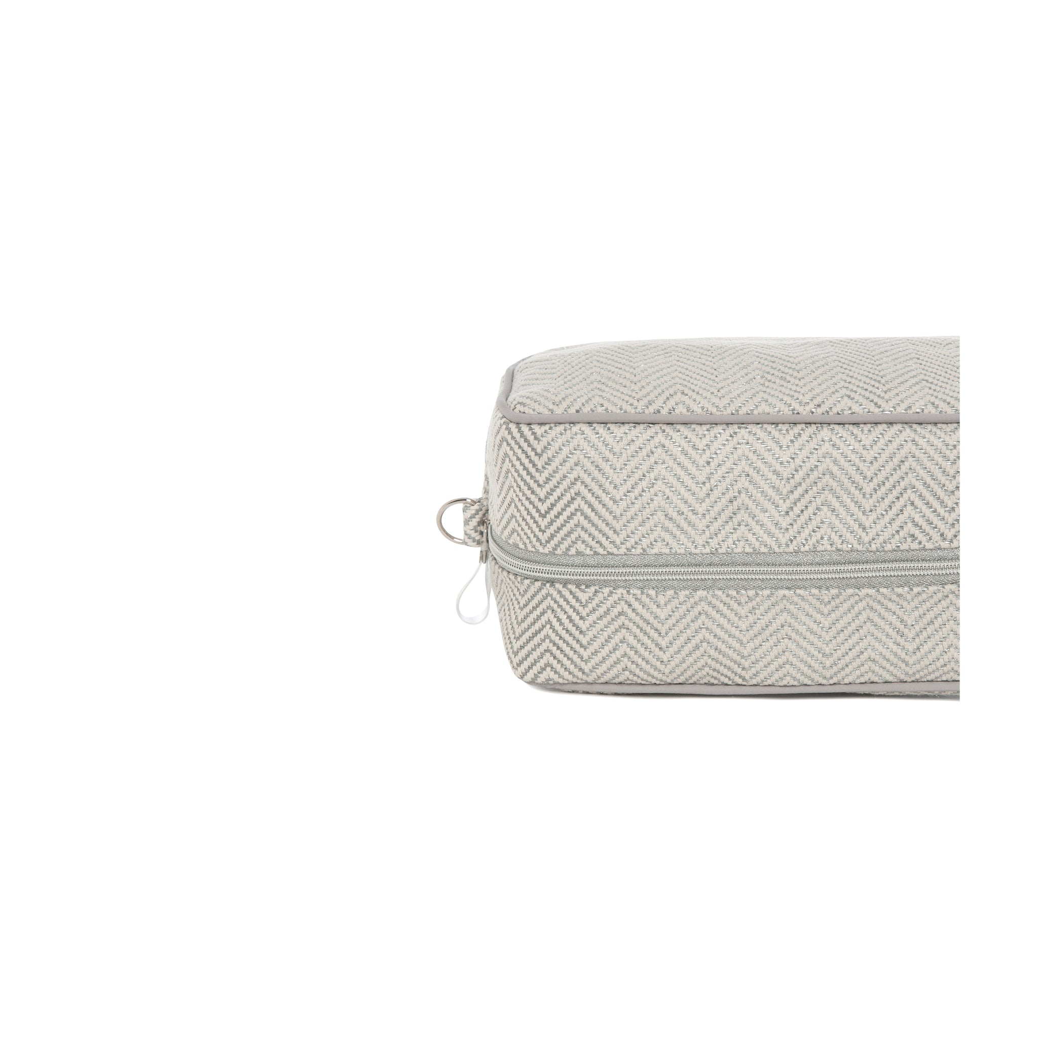 BOO Pouch | Grey Ecru Chevron Glasses