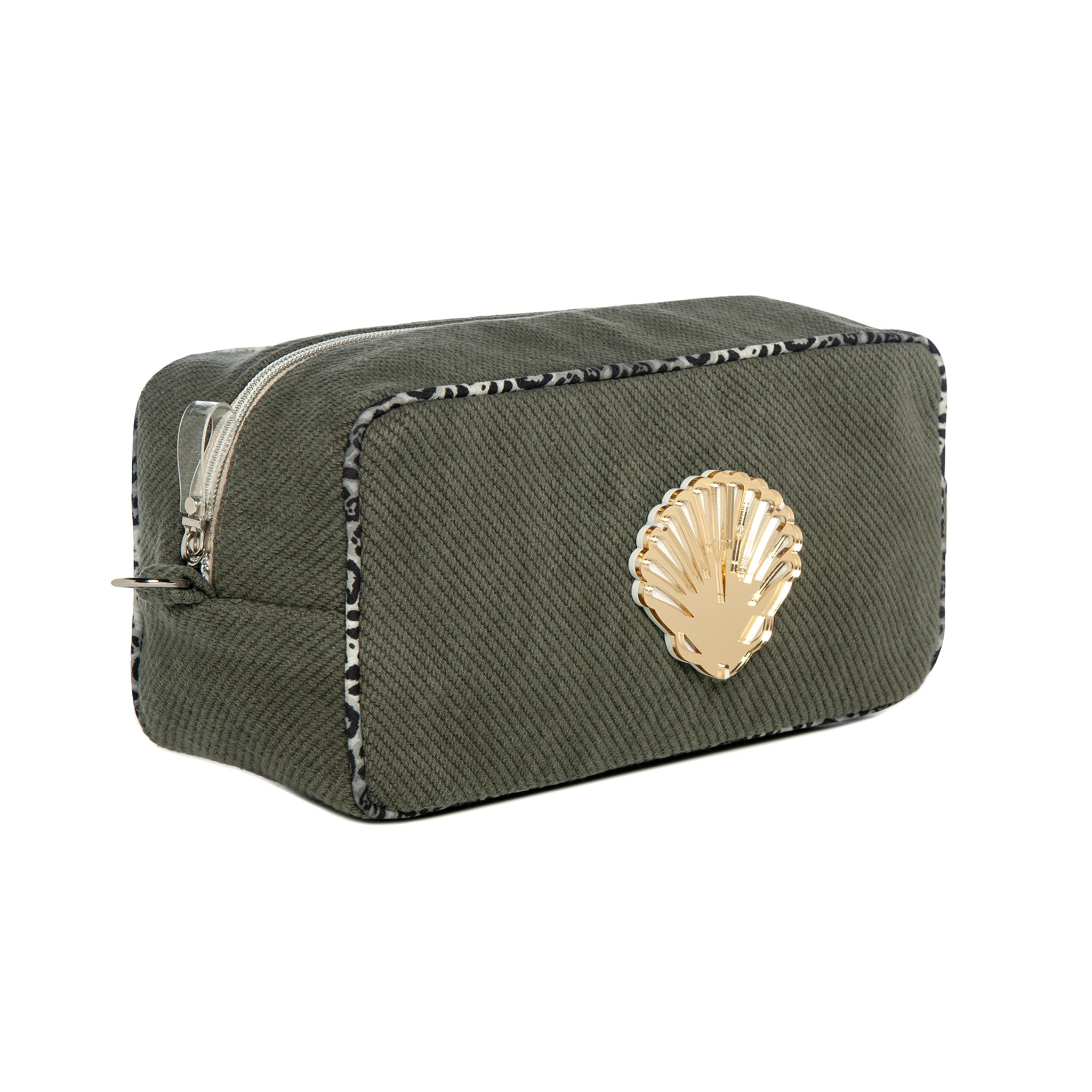 BOO Pouch | Khaki Diagonal Shell