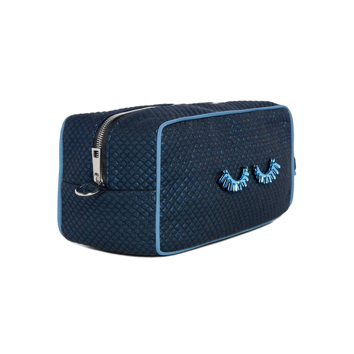 BOO Pouch | Shinny Padded Navy Lashes