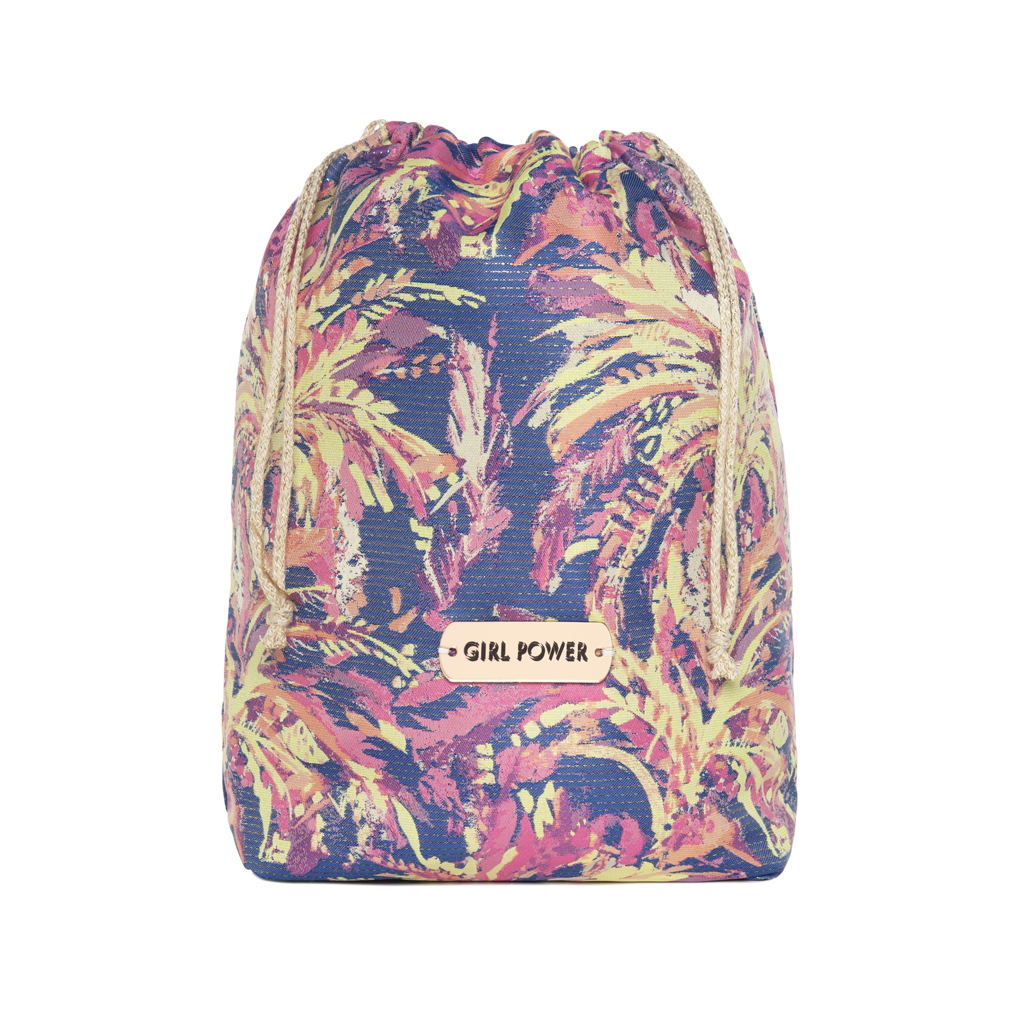 DIDI Drawstring Pouch | Purple Tropicana Girl Power
