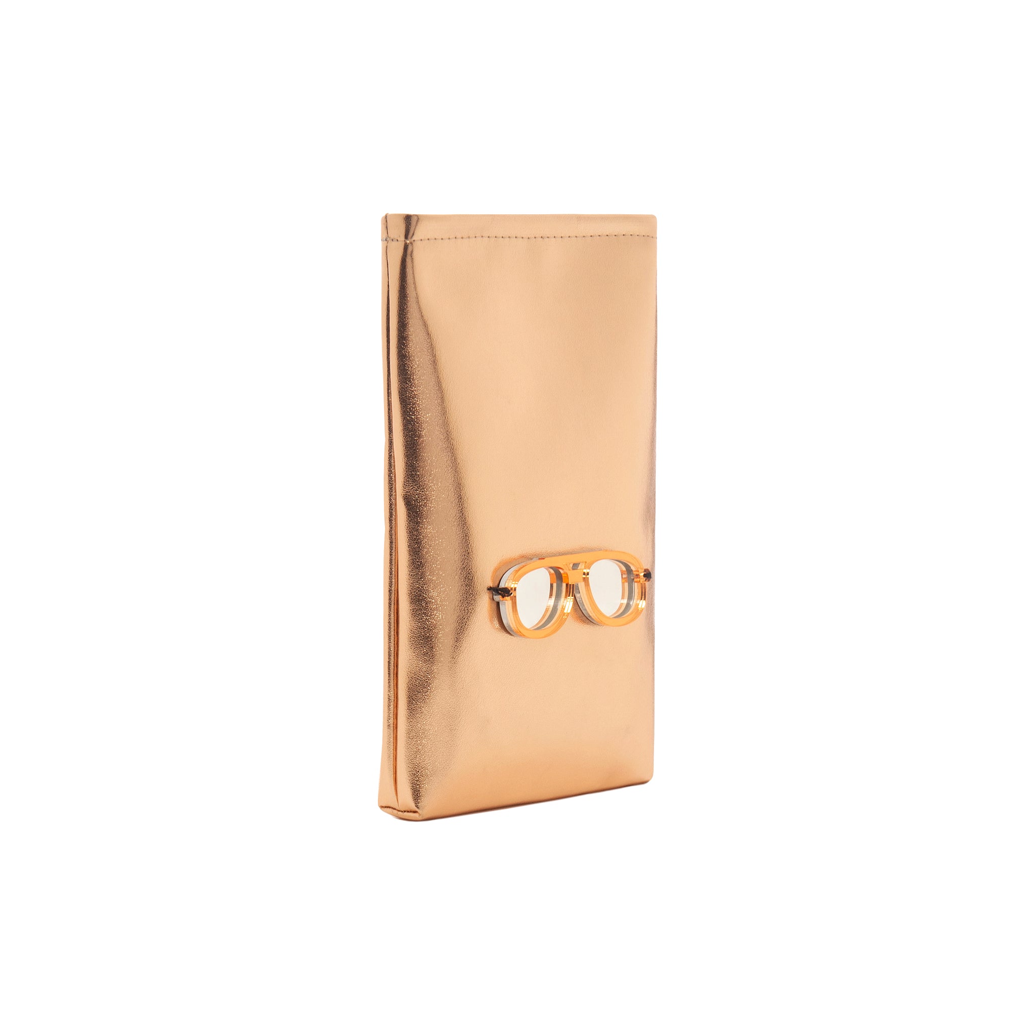 EV Mobile Pouch | Rose Gold Mirror Glasses