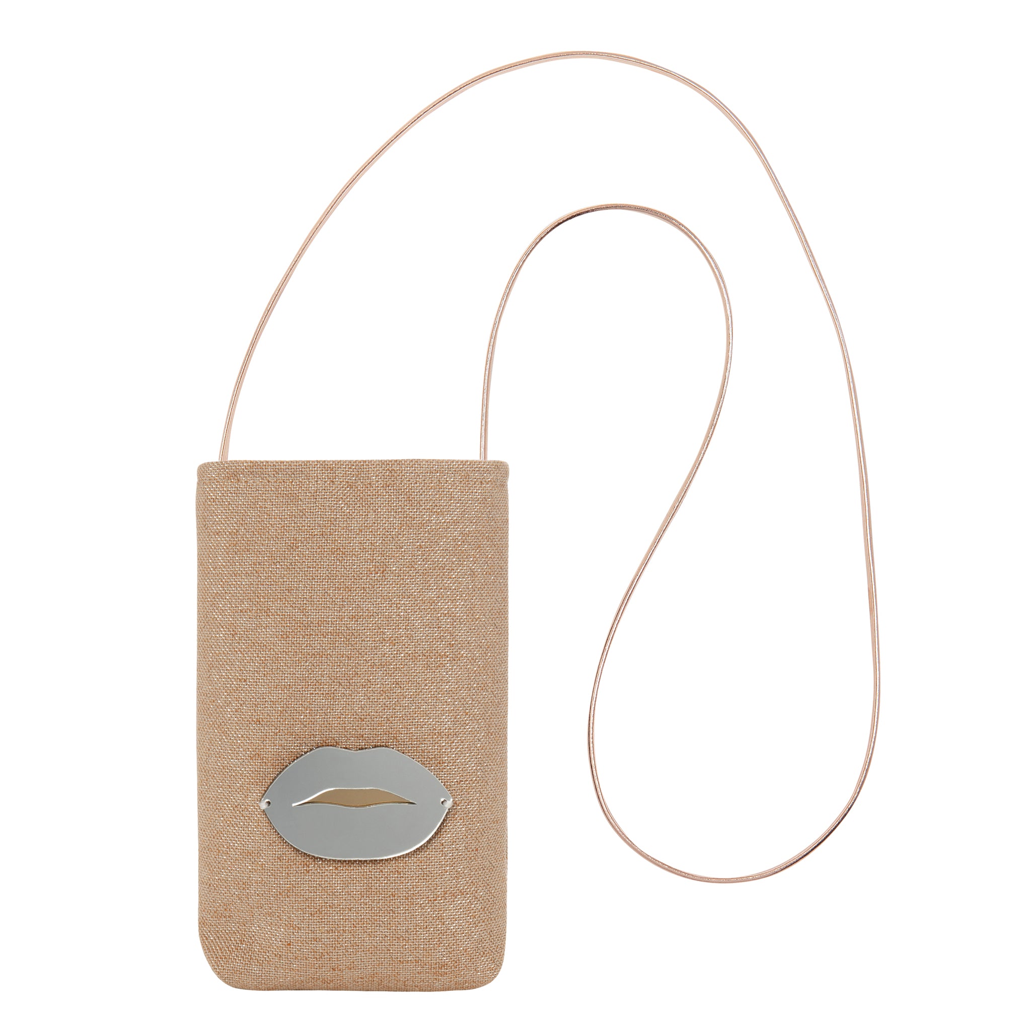EV Mobile Pouch | Shinny Taupe Lips