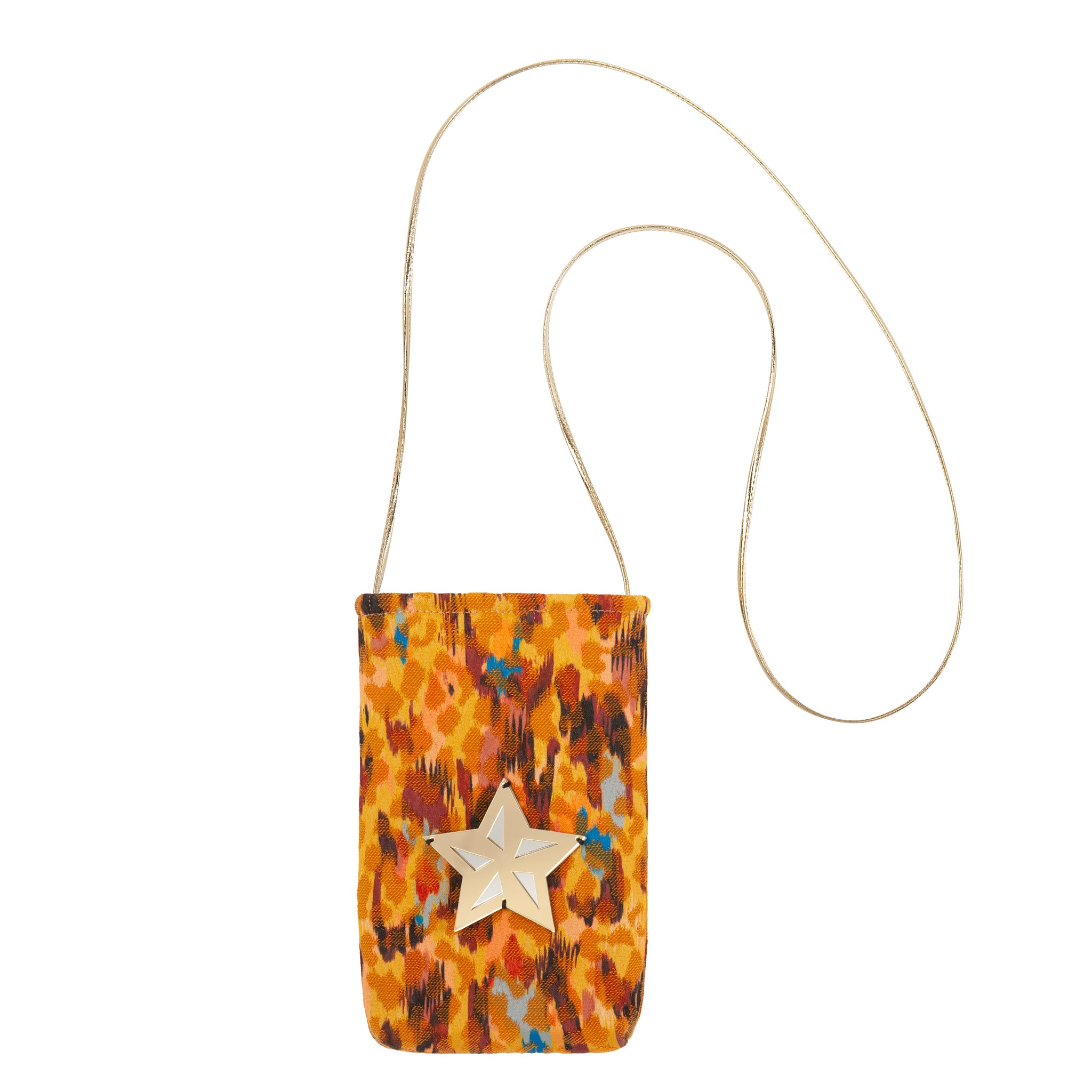 EV Phone Pouch | Yellow Paint Brush Star