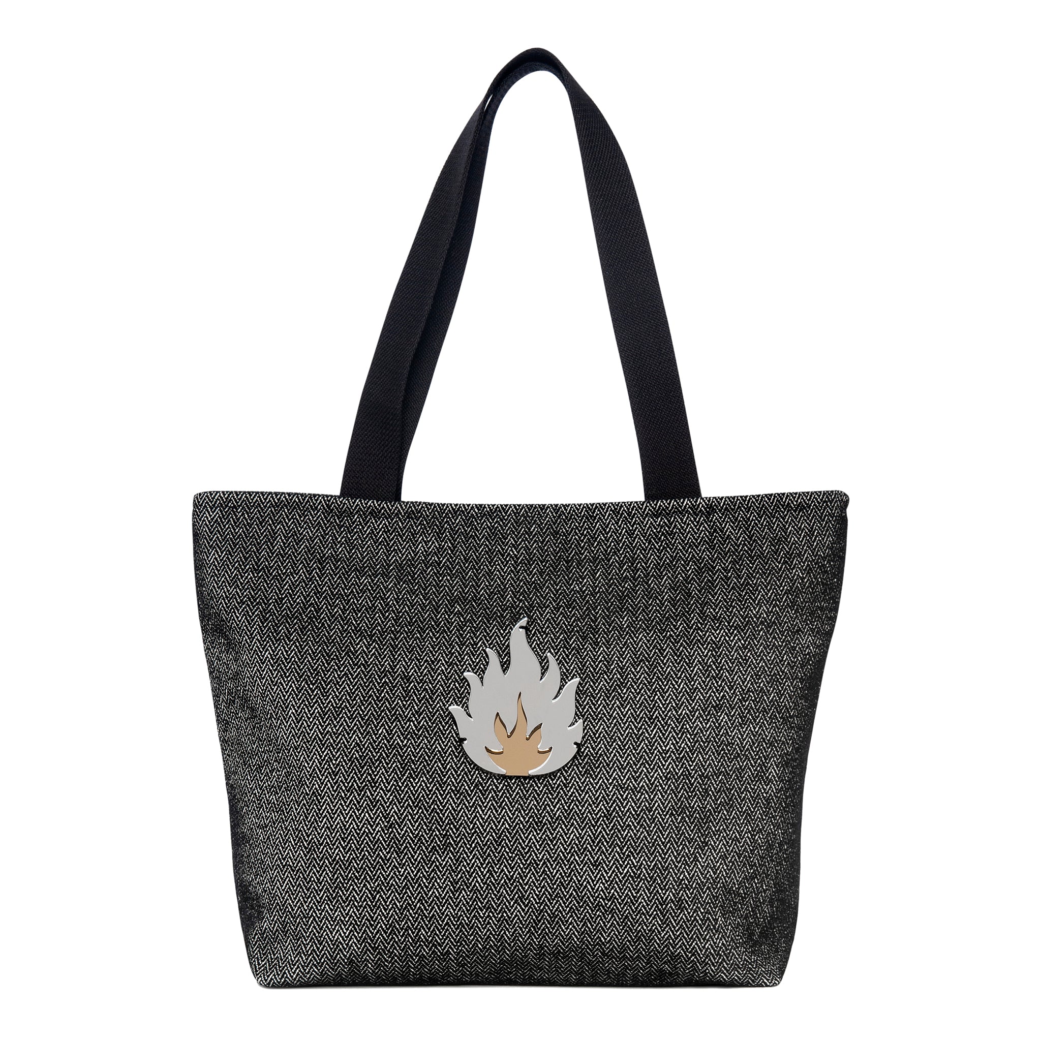 FIFI Tote bag | Black Chevron Flame