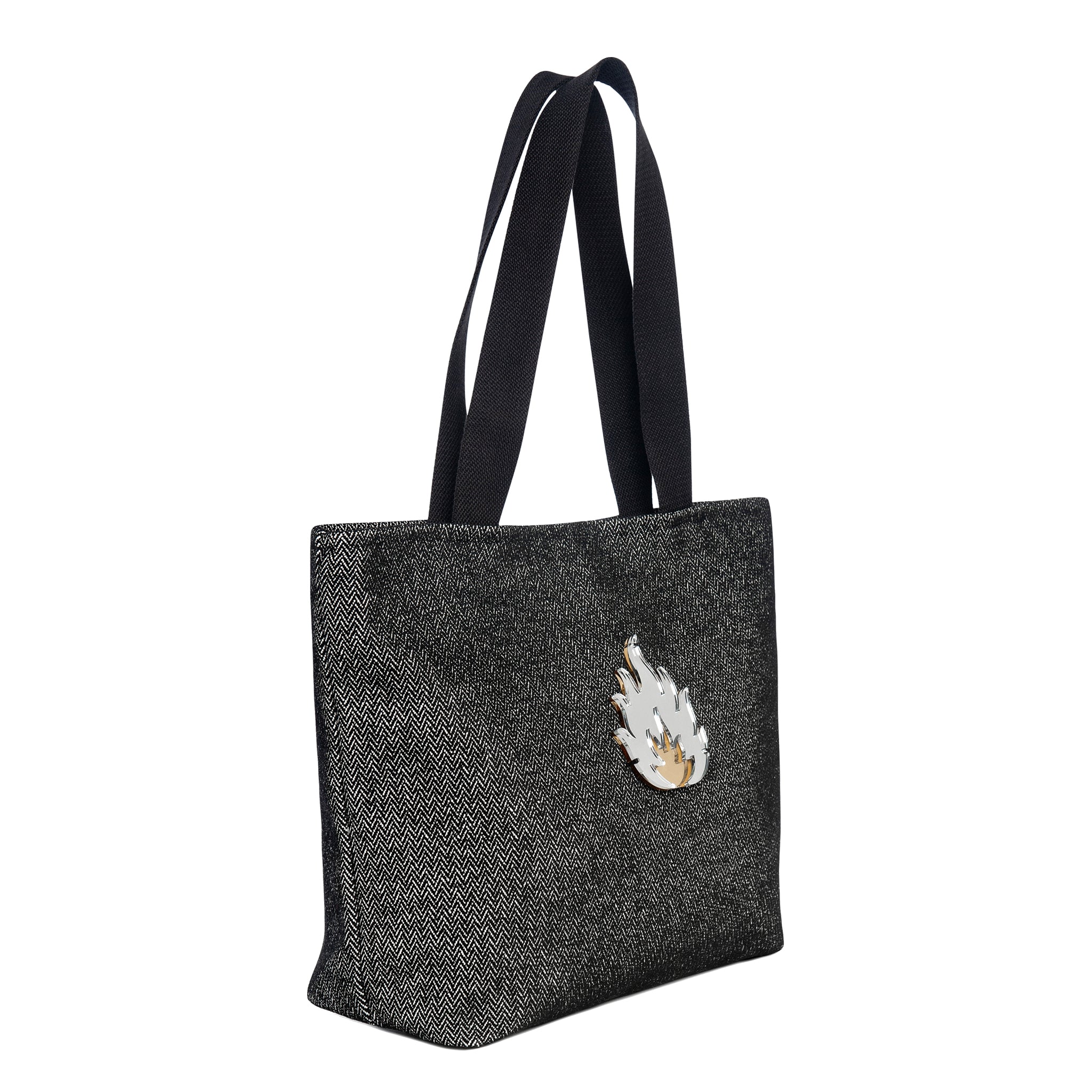 FIFI Tote bag | Black Chevron Flame