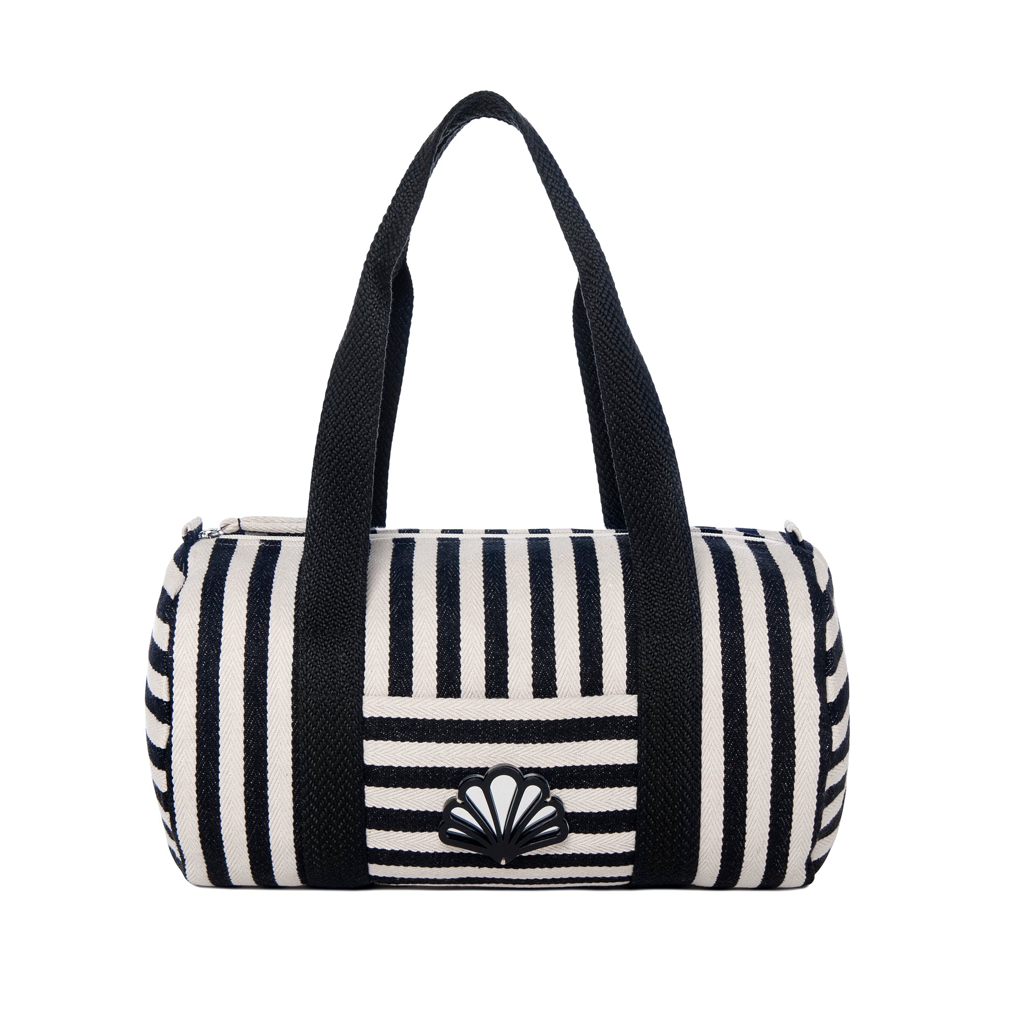 Gaby Small Duffel bag | Black Stripes Peacock