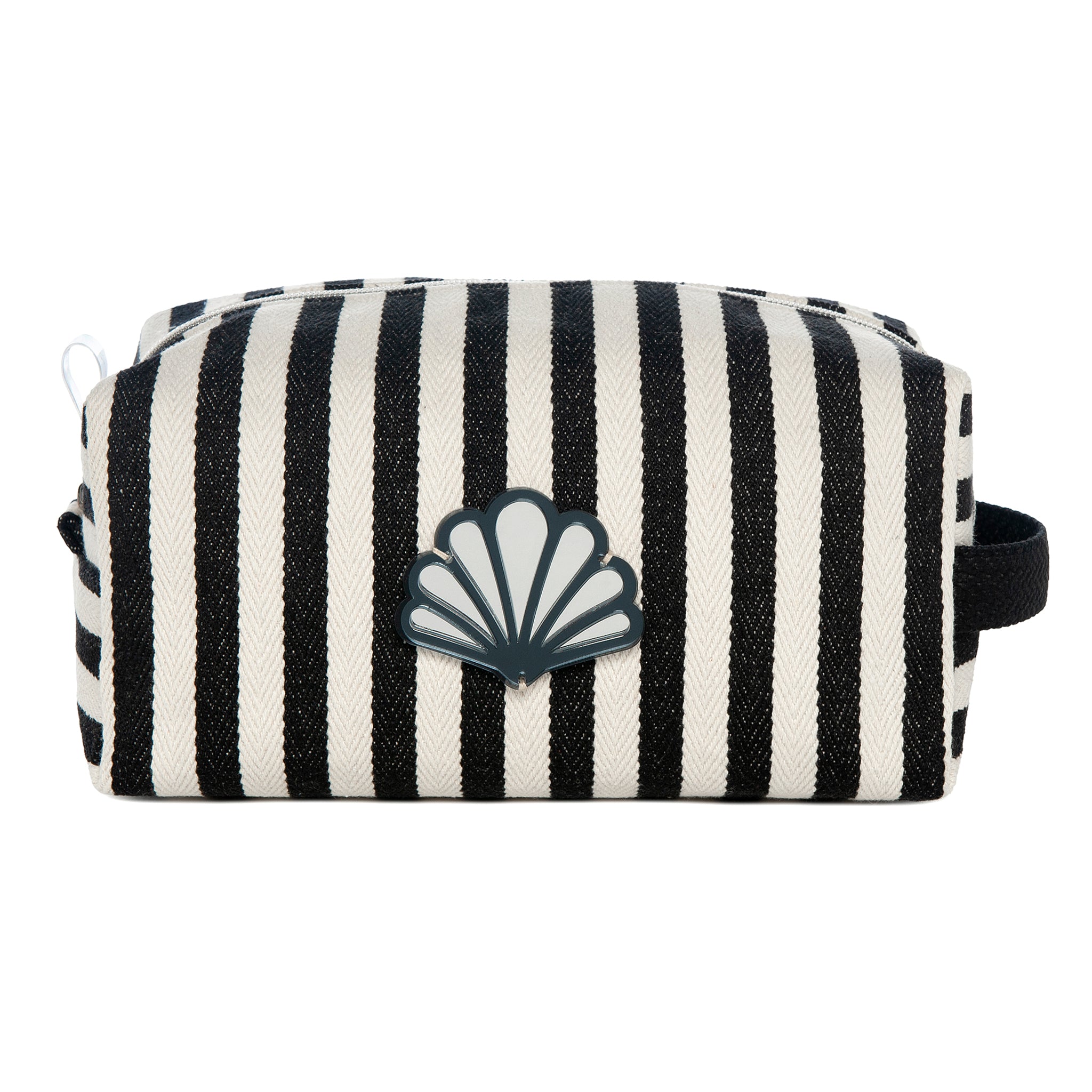 JUJU Pouch | Black Stripes Peacock