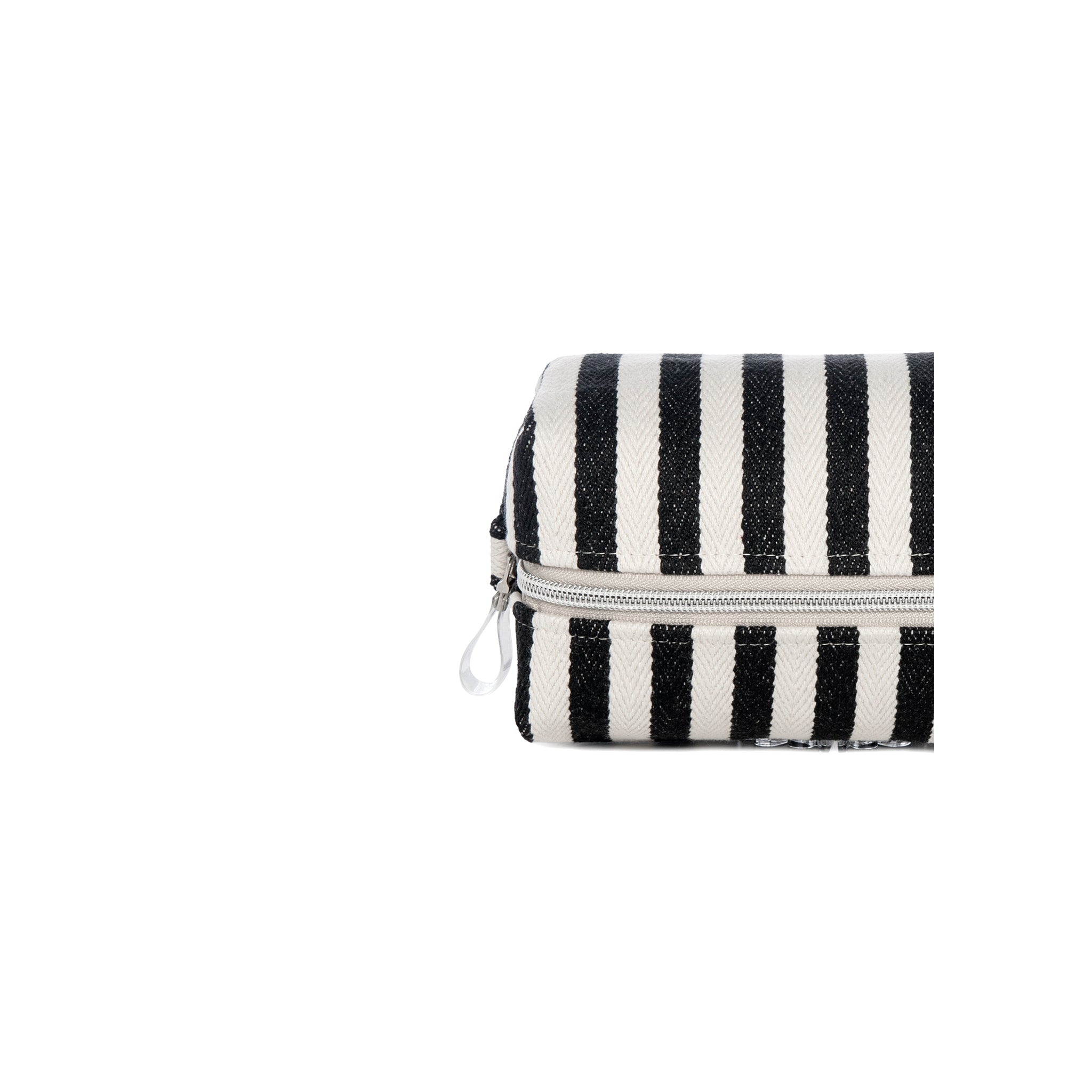 HAZEL Pouch | Black Stripes Evil Eye
