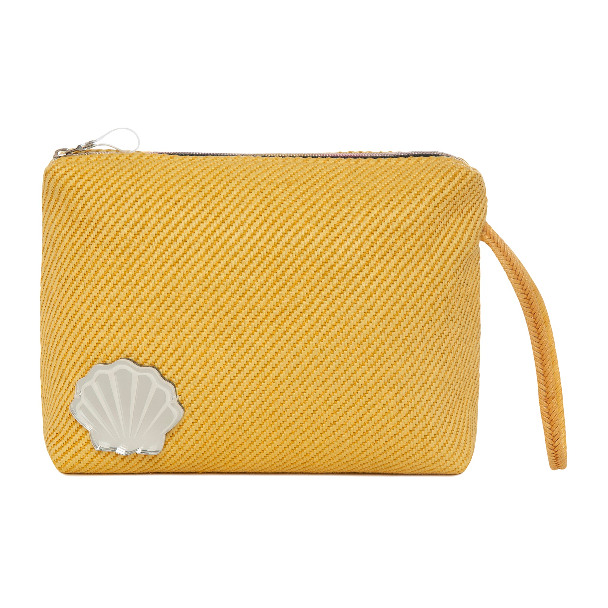 INES Pouch | Bright Yellow Woven Shell