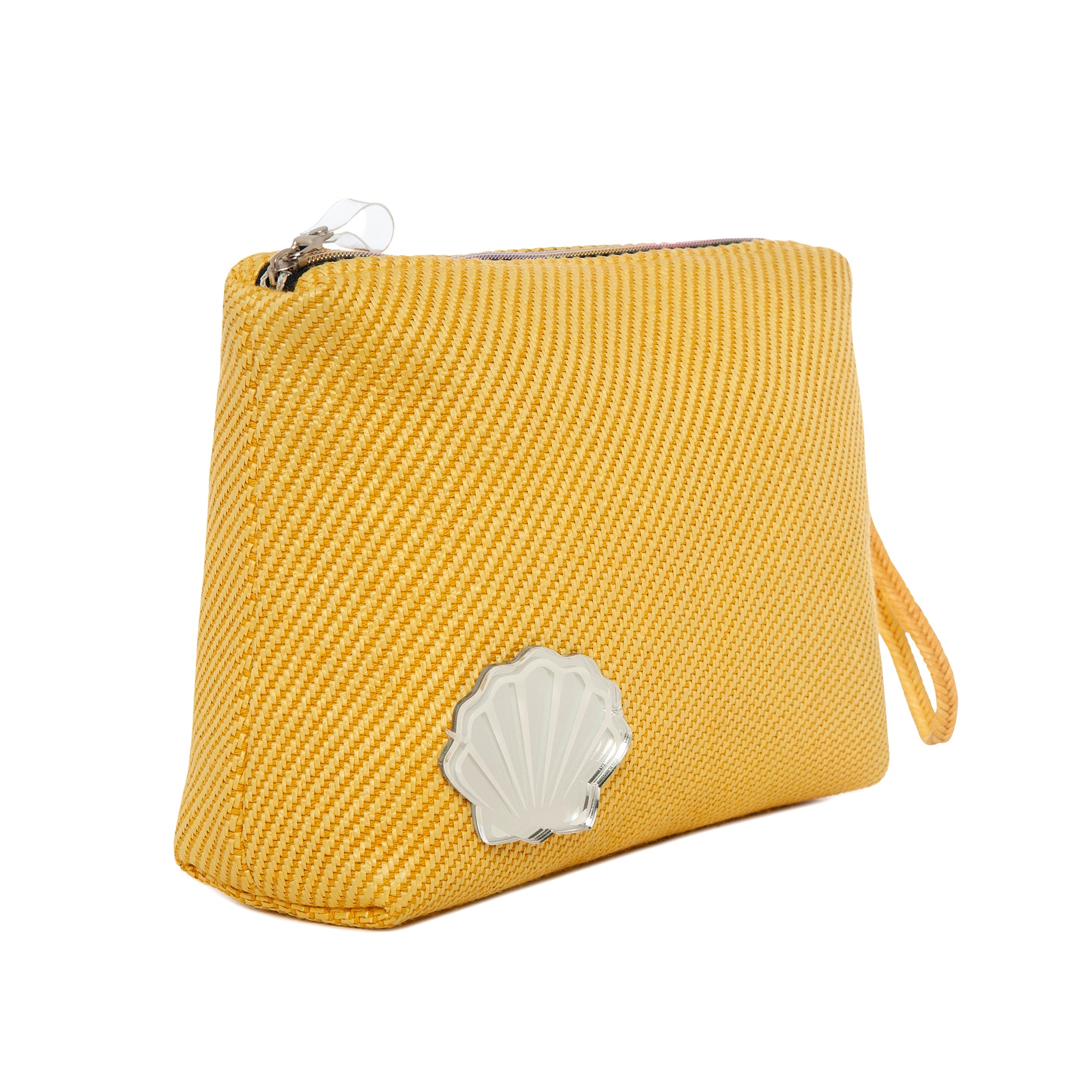 INES Pouch | Bright Yellow Woven Shell
