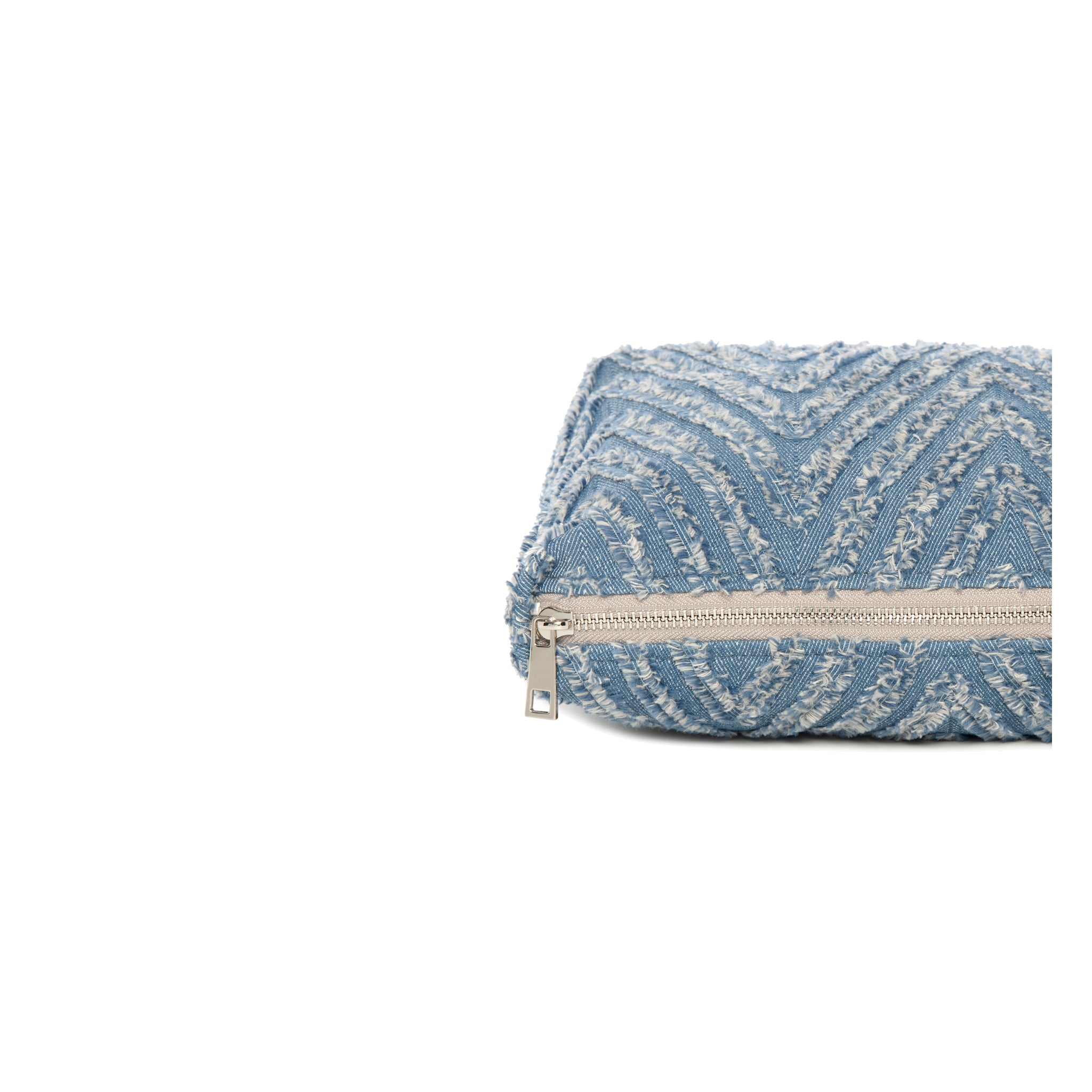 INES Pouch | Light Blue Fringe Evil Eye