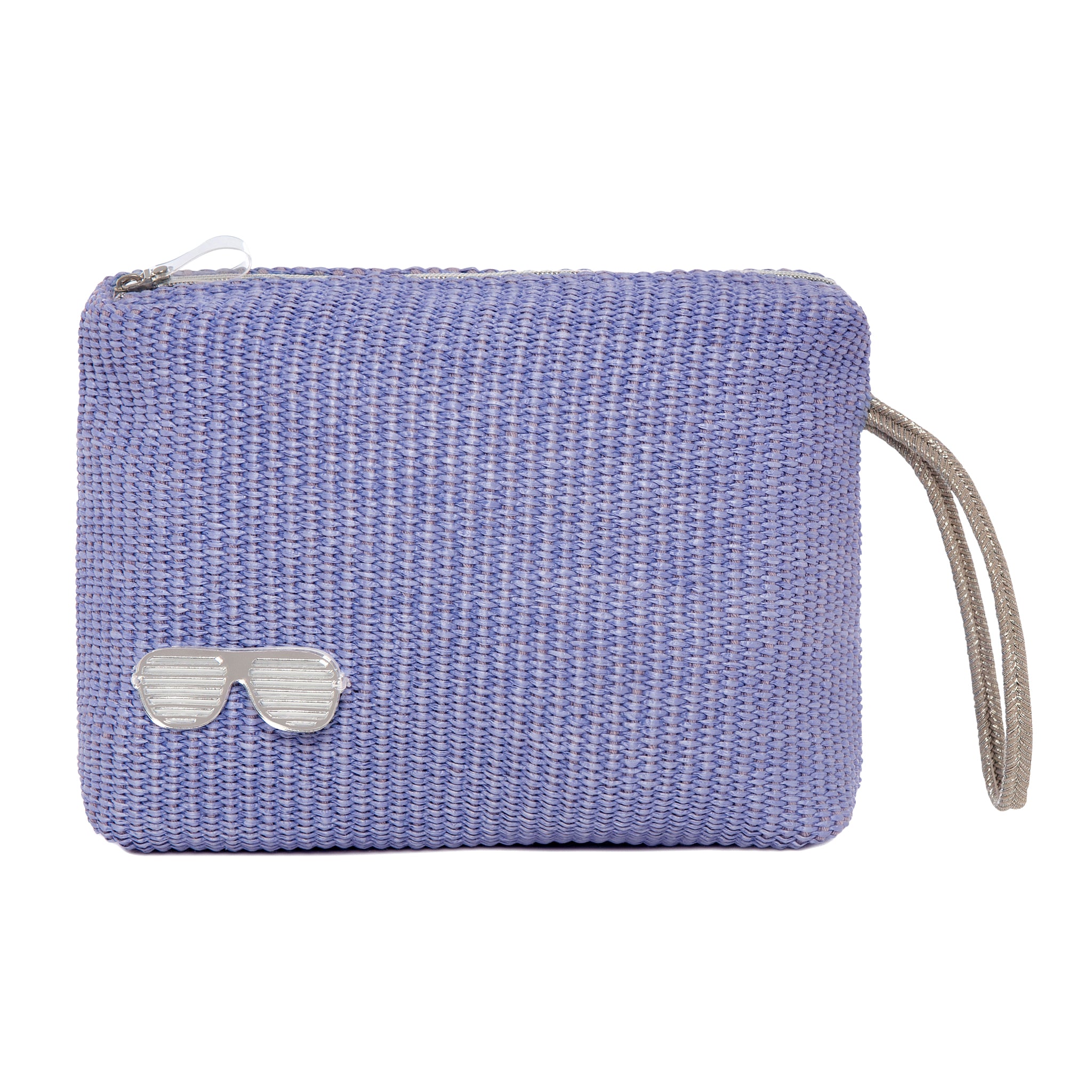 INES Pouch | Lilac Raffia Glasses