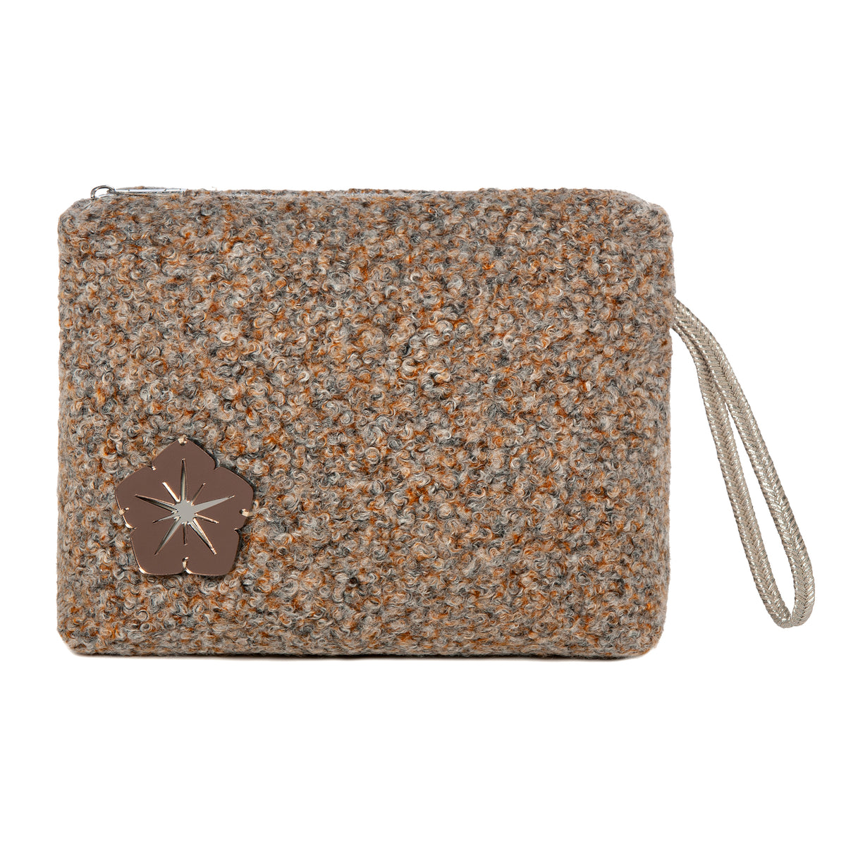 INES Pouch | Mocha Snowball Flower