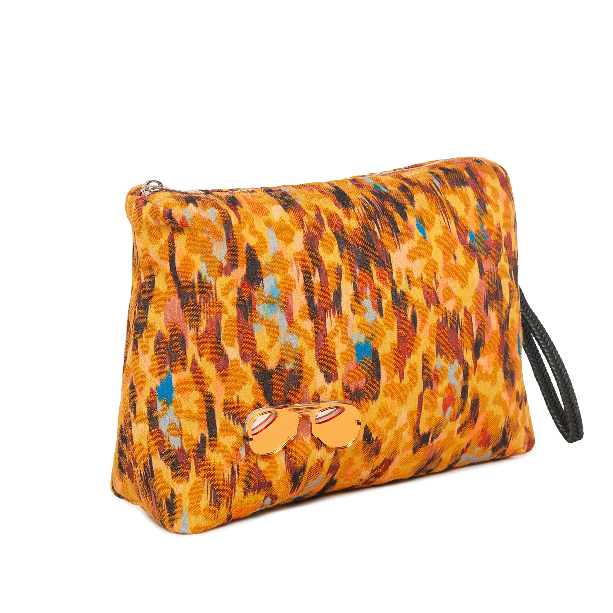 INES Pouch | Yellow Paint Brush Glasses