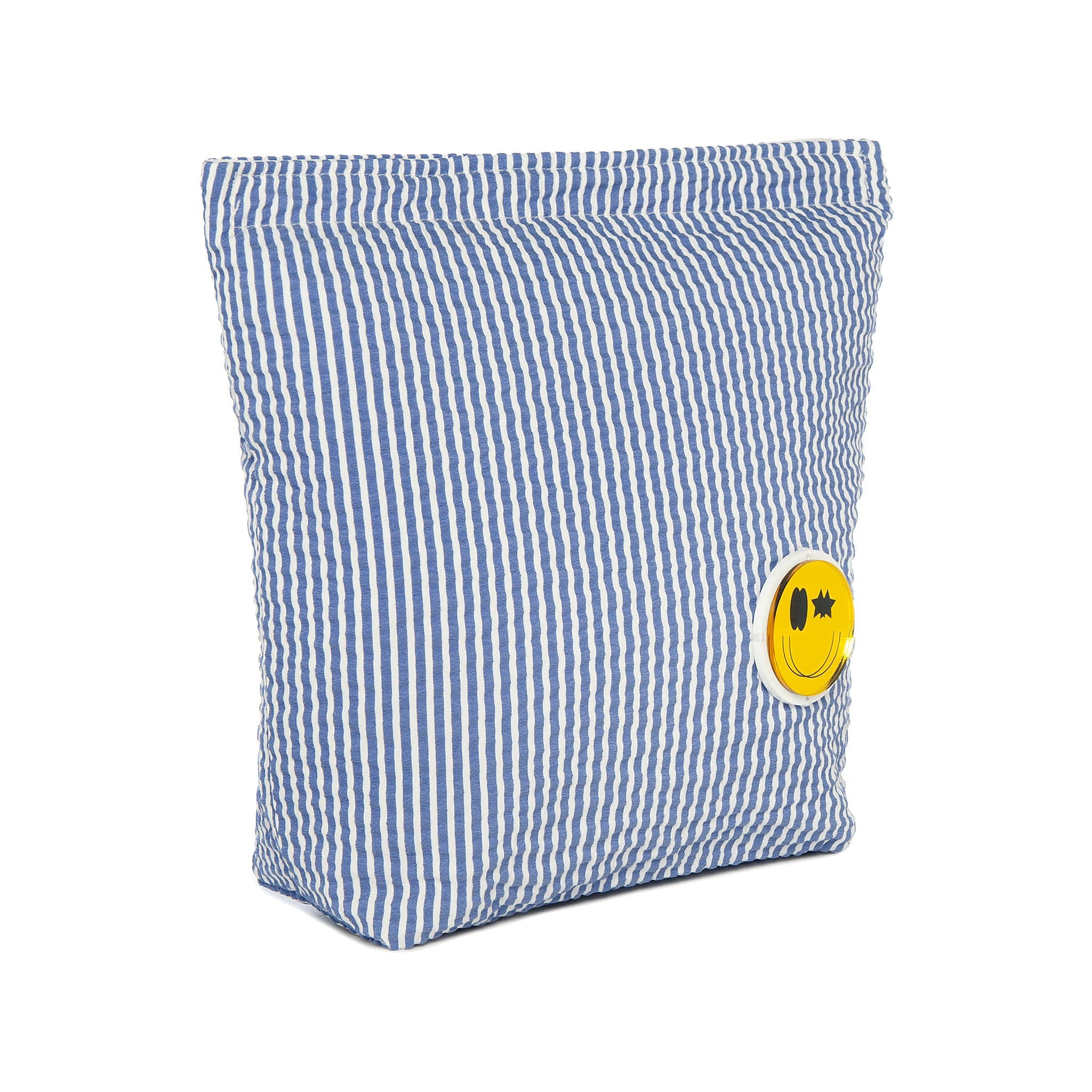 MARA Wet Bag | Stripe Blue Happy Face