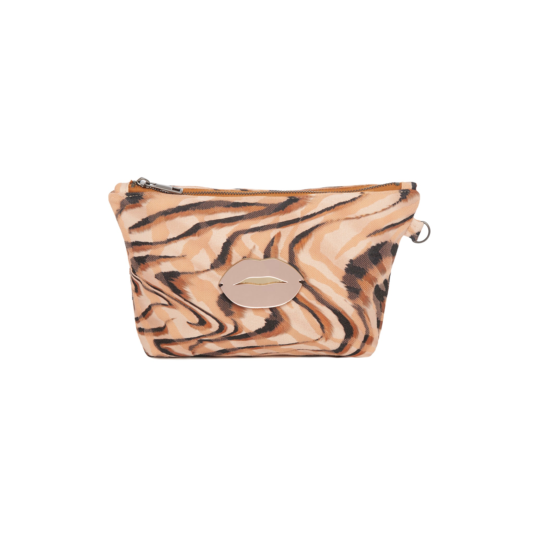 MARGO Pouch | Beige Animal Wash Lips