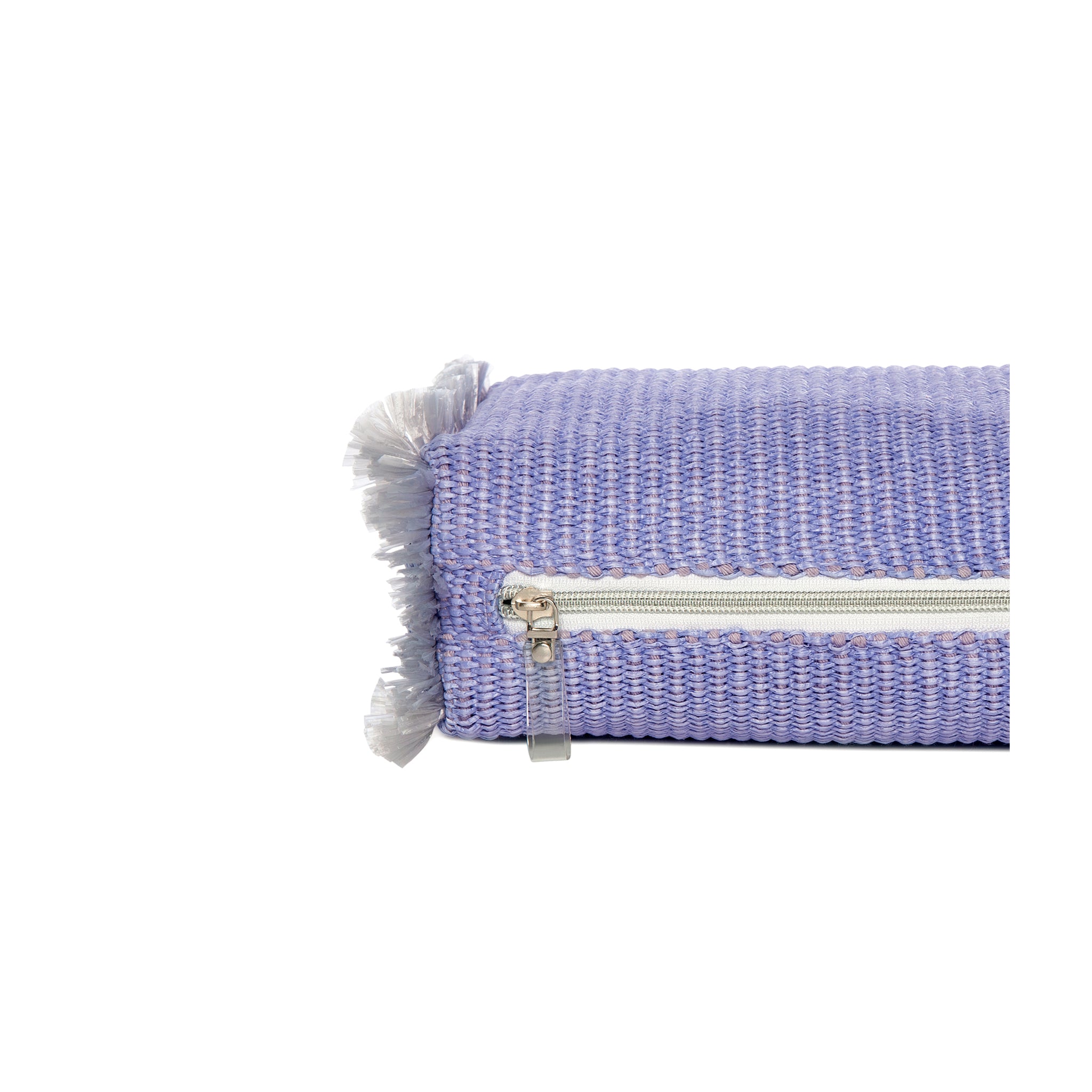 MELISSA Pouch | Lilac Raffia Flip Flops