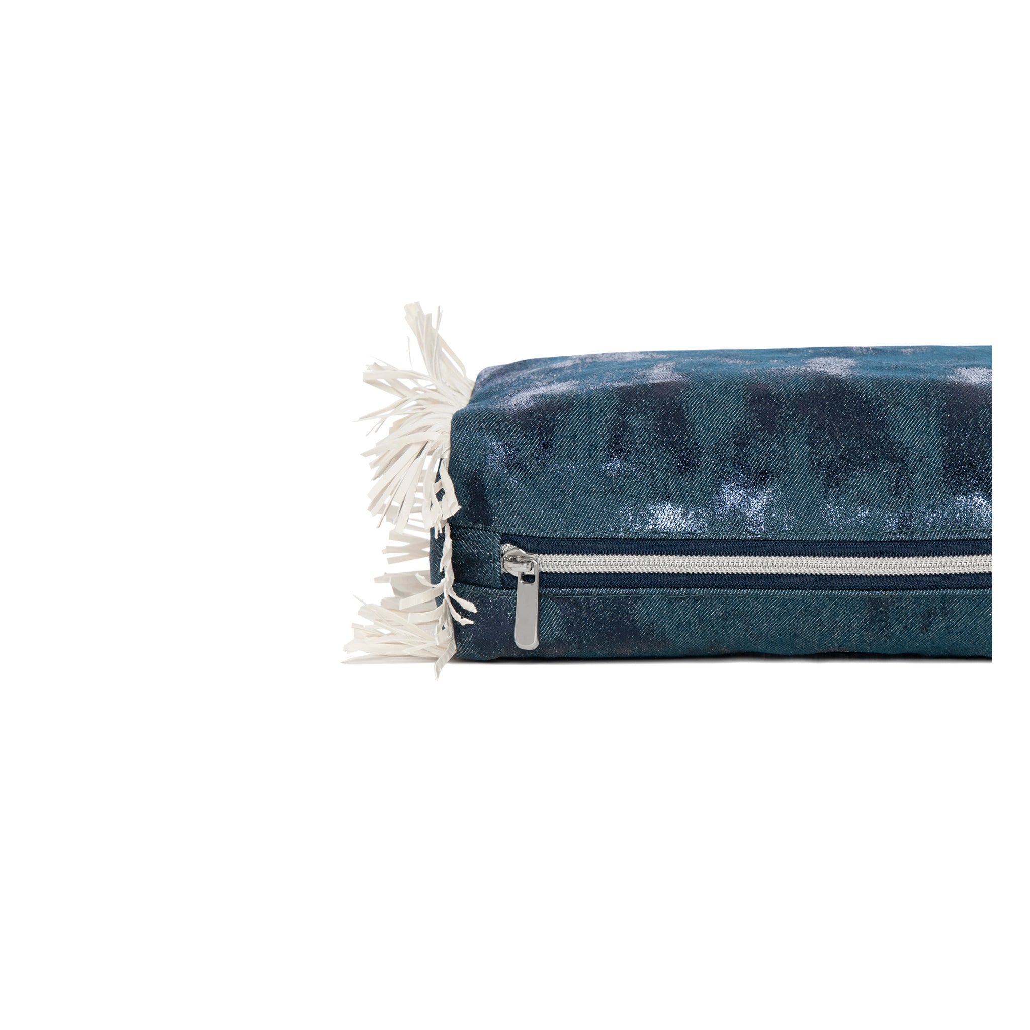 MELISSA Pouch | Navy Shiny Canvas Rosette