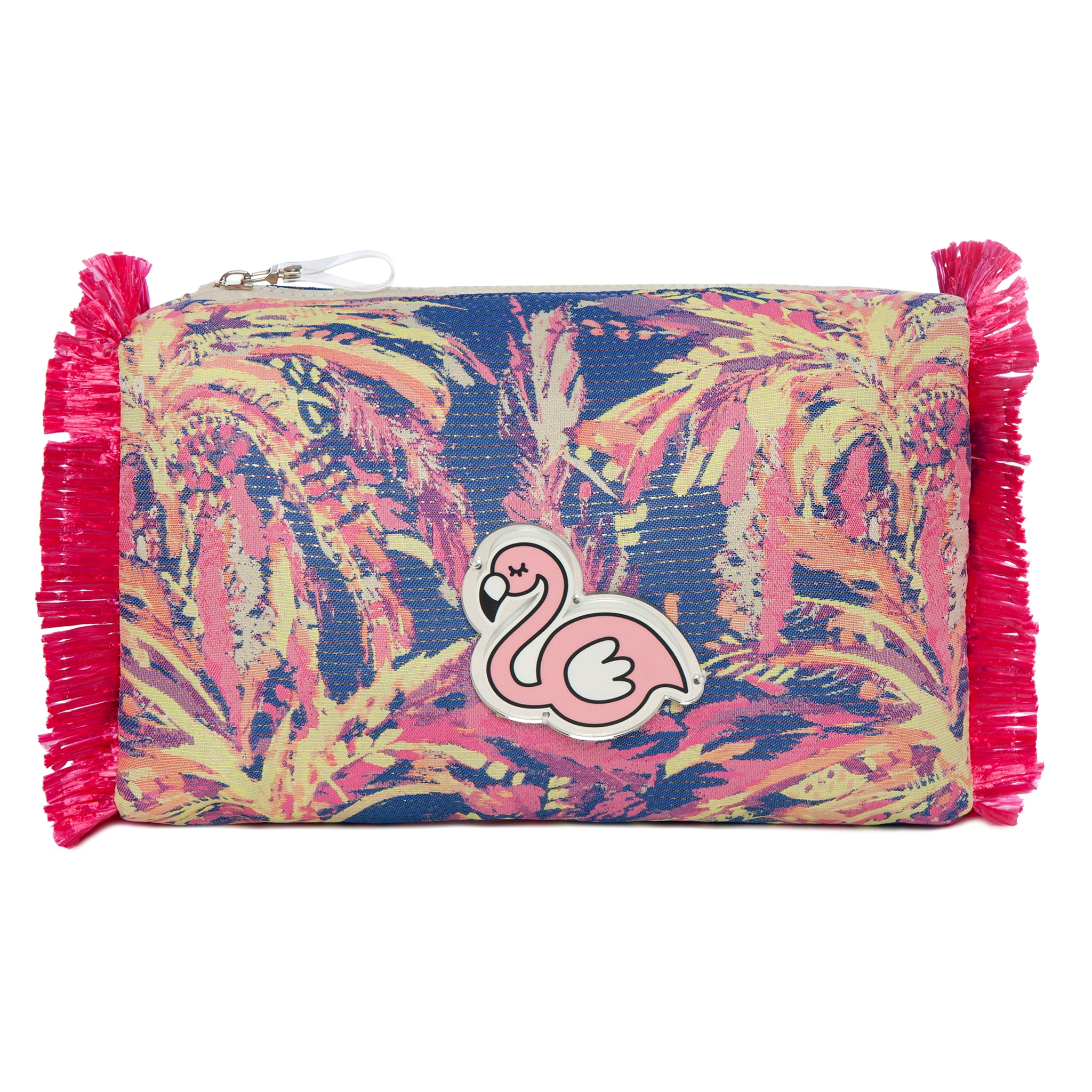 MELISSA Pouch | Purple Tropicana Flamingo