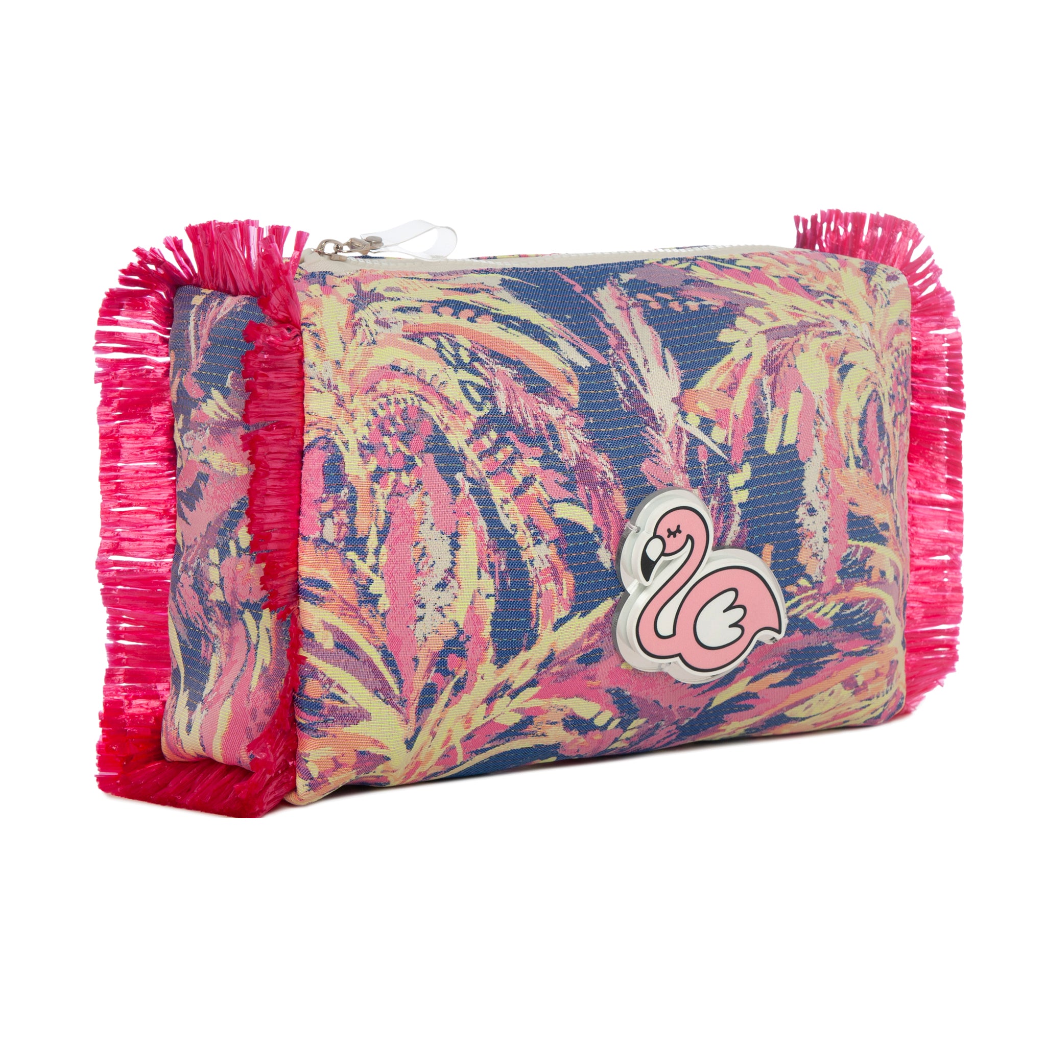 MELISSA Pouch | Purple Tropicana Flamingo