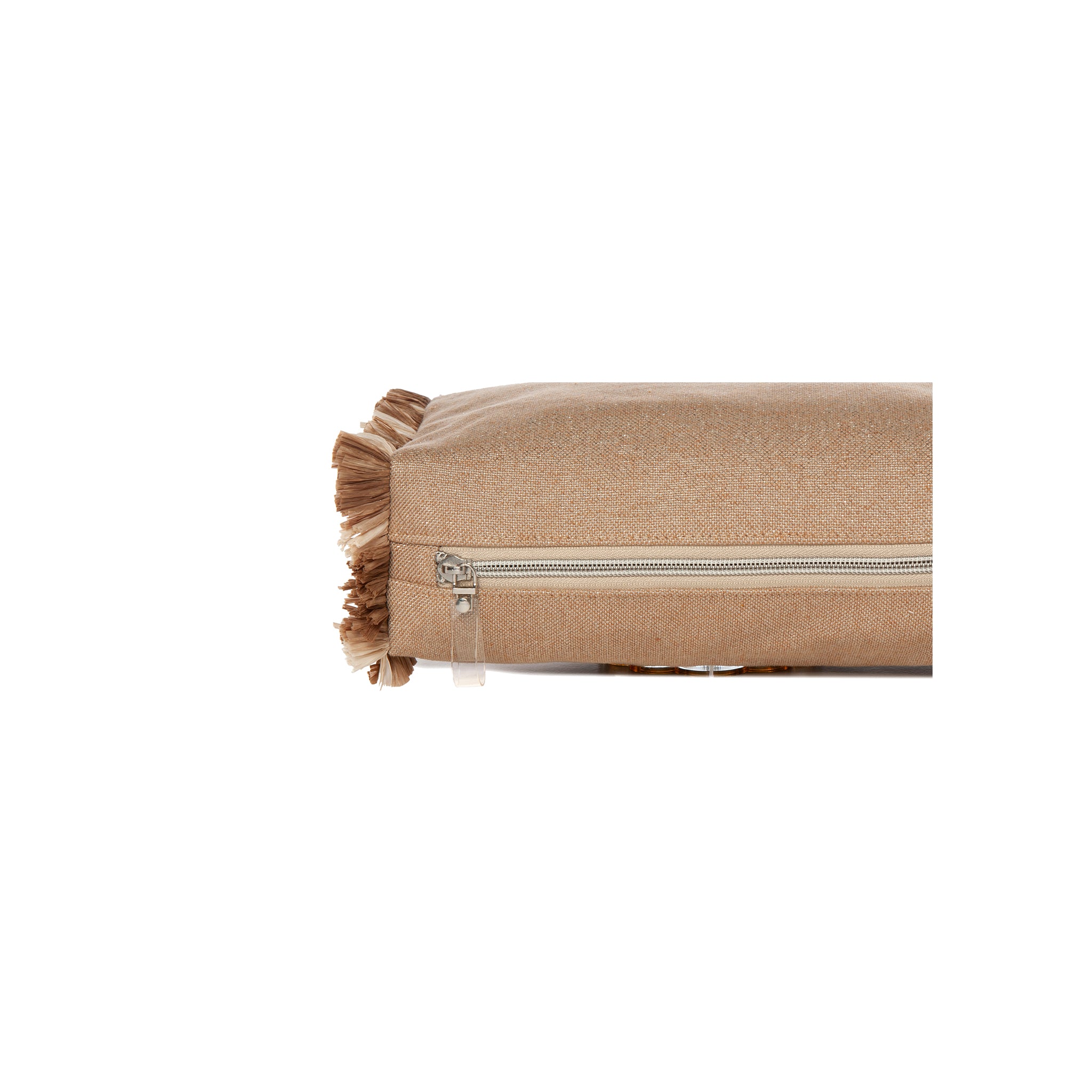 MELISSA Pouch | Shinny Taupe Peacock