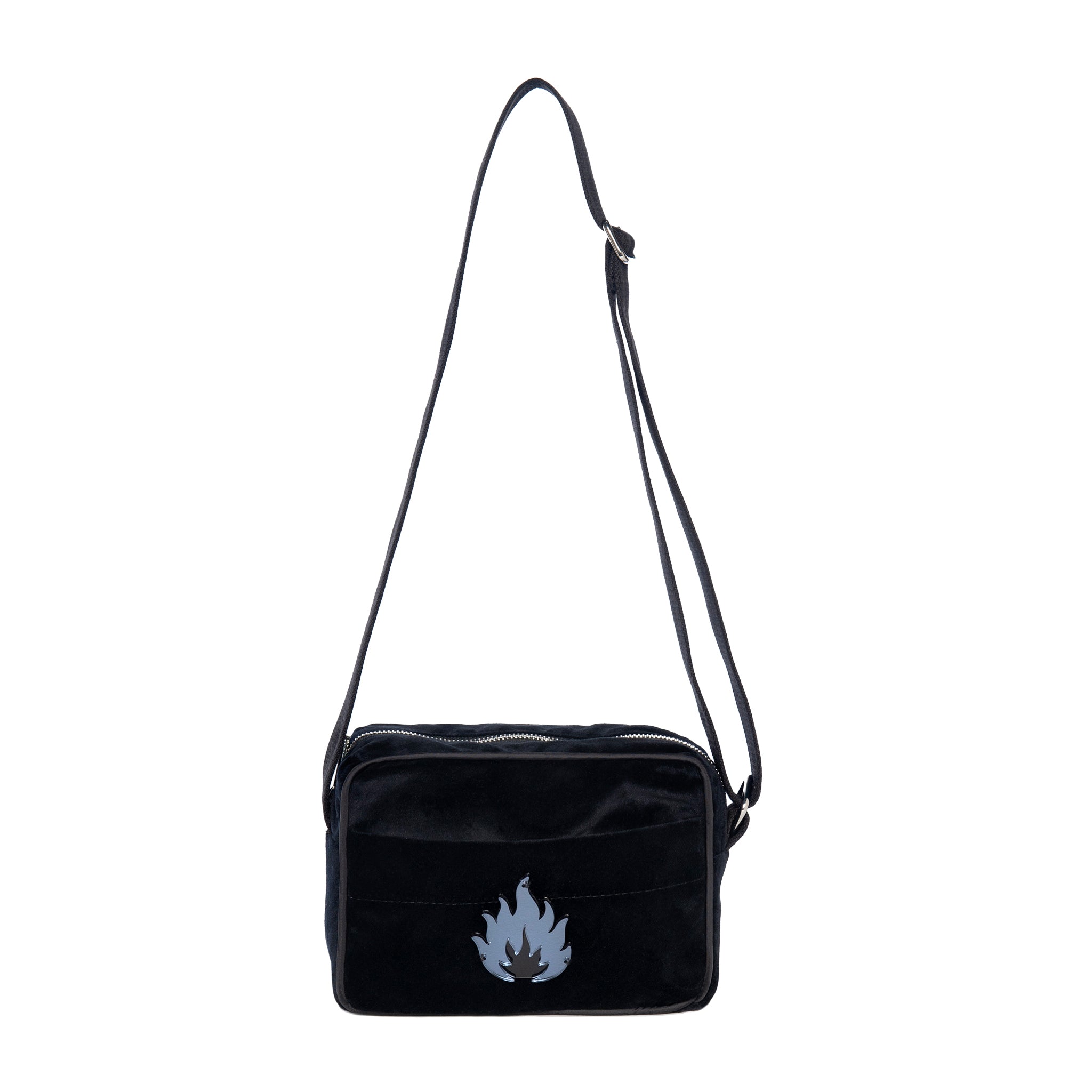 MIMI Shoulder Bag Small | Black Velvet Flame