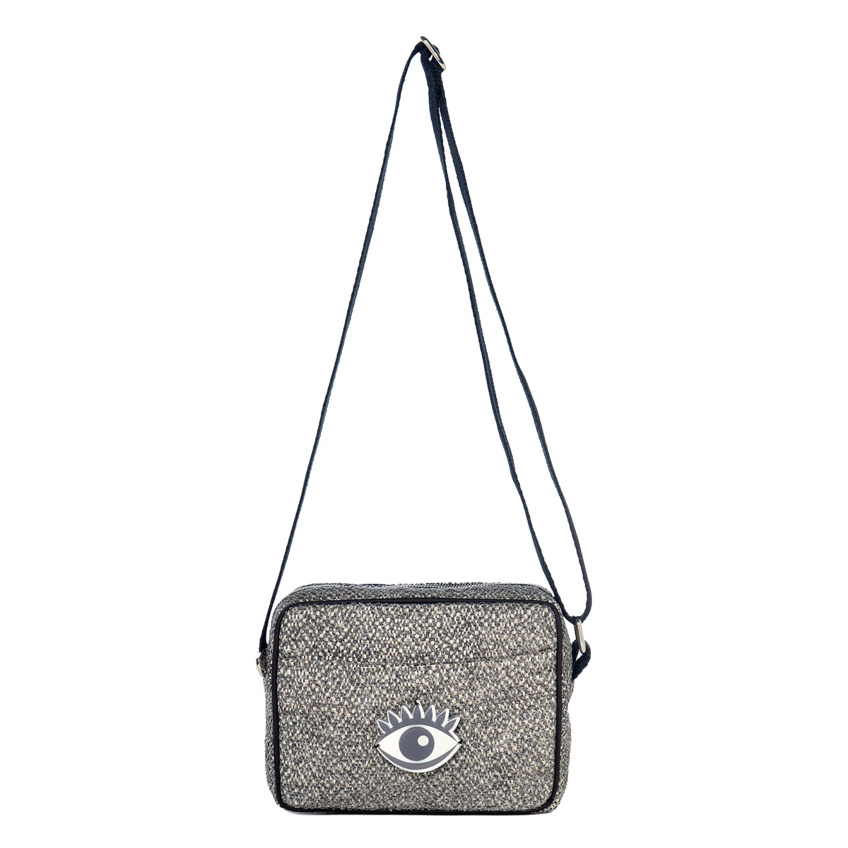 MIMI Shoulder bag small | Mixed Grey Dots Evil Eye