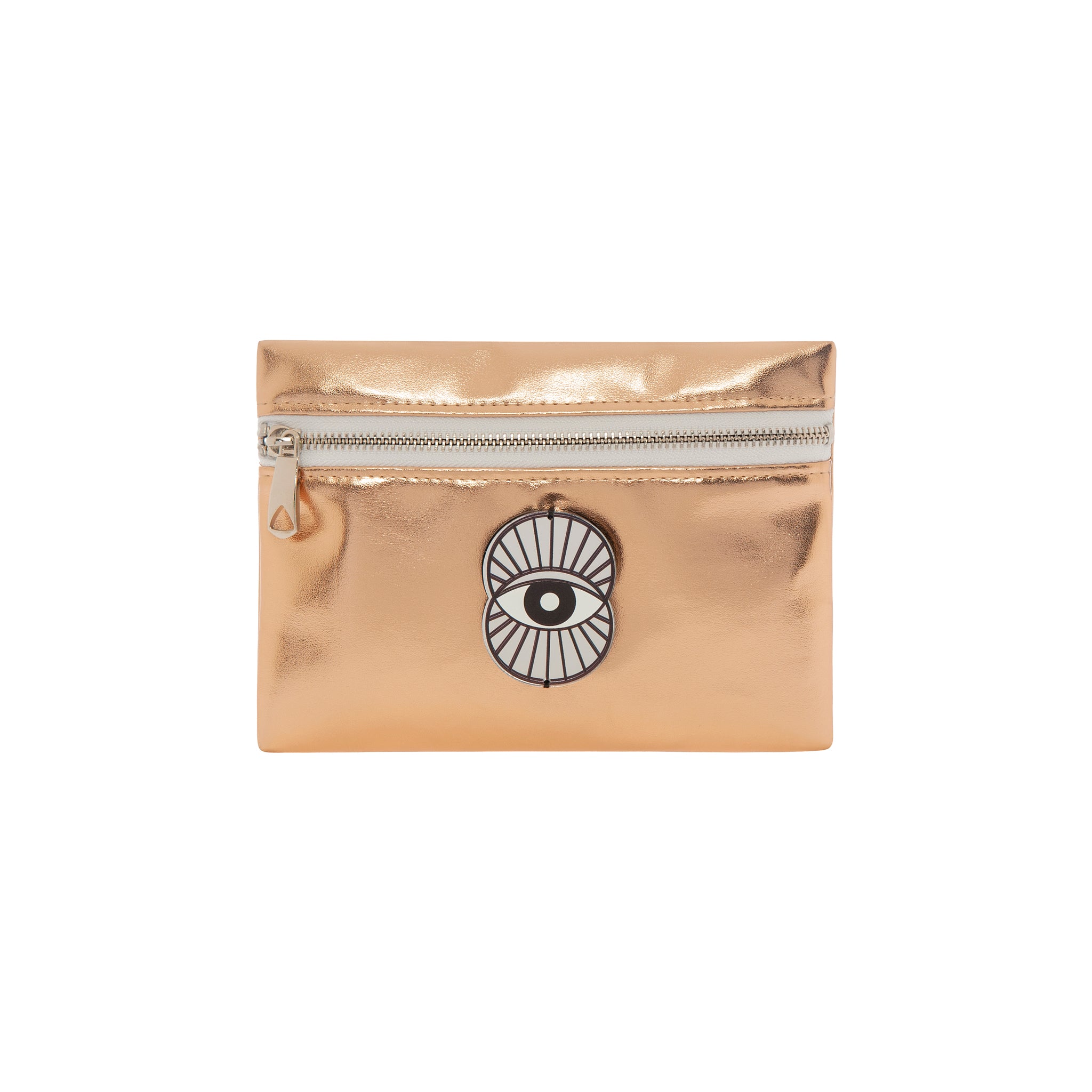 ALIKI Mini Pouch | Rose Gold Mirror Evil Eye