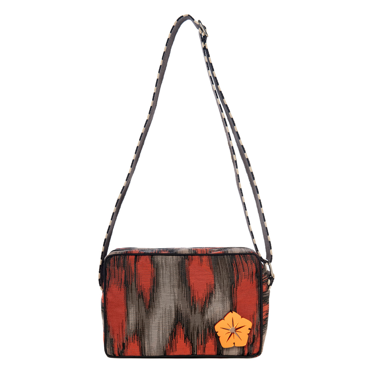 NADIA Shoulder bag | Terracotta Ikat Flower