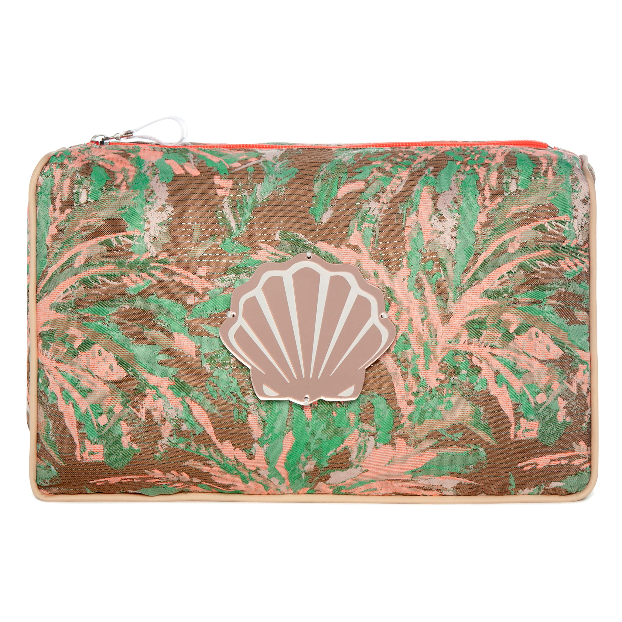 OLIVIA Pouch | Mocha Tropicana Shell