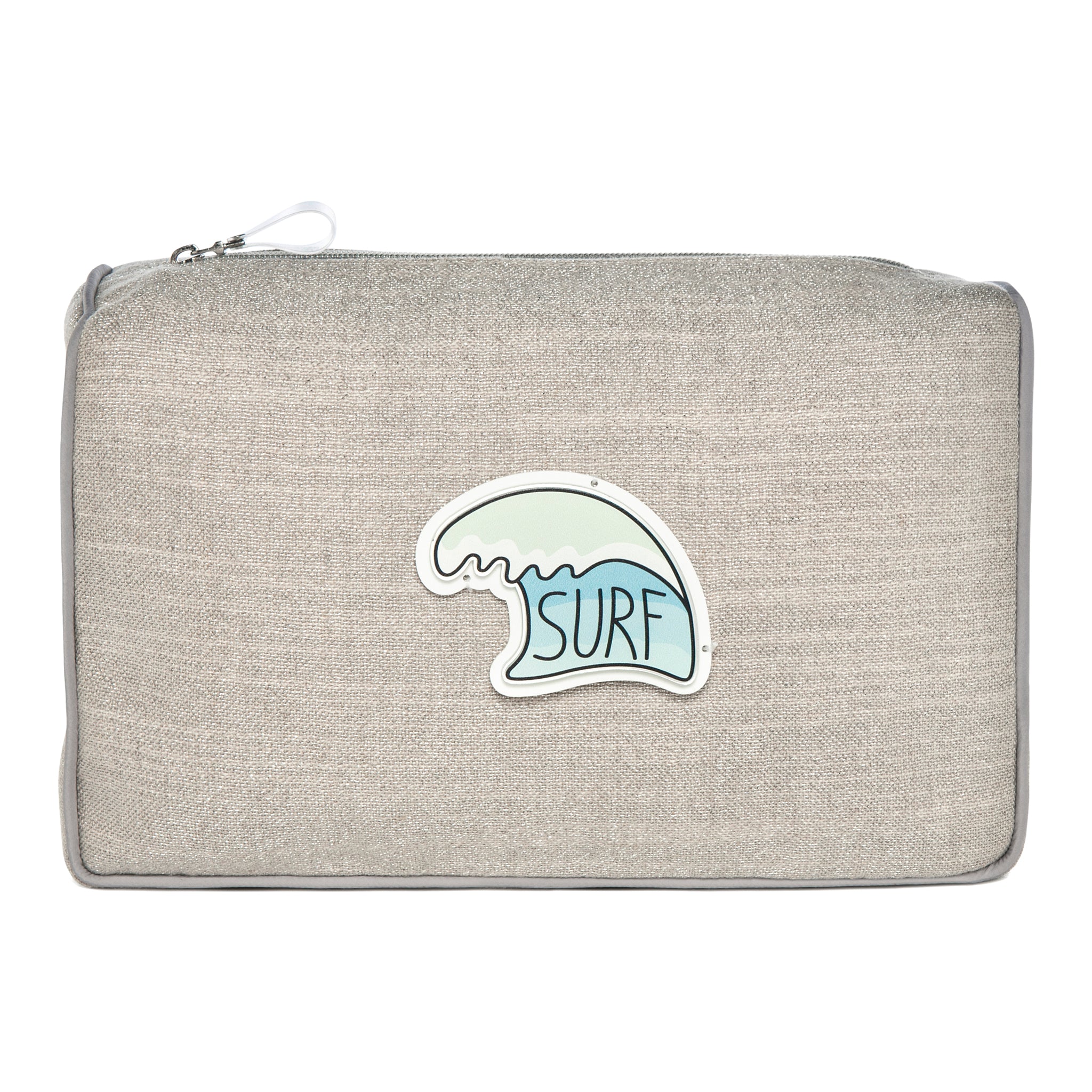OLIVIA Pouch | Taupe Sparkle Wave