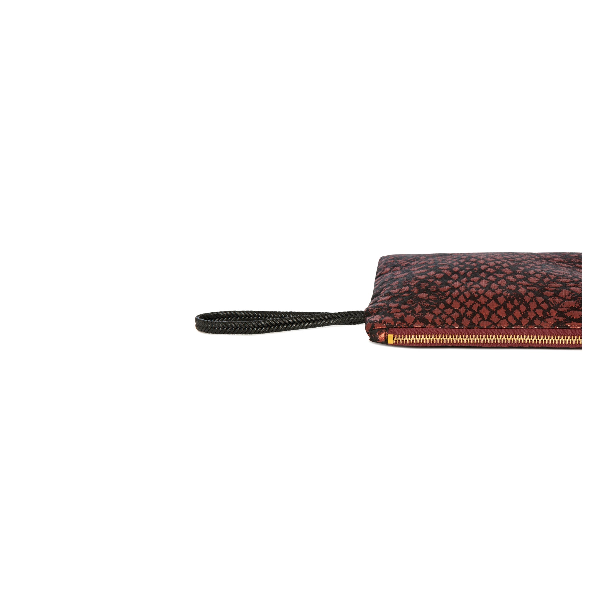 STELLA Pouch | Copper Croc Lightning