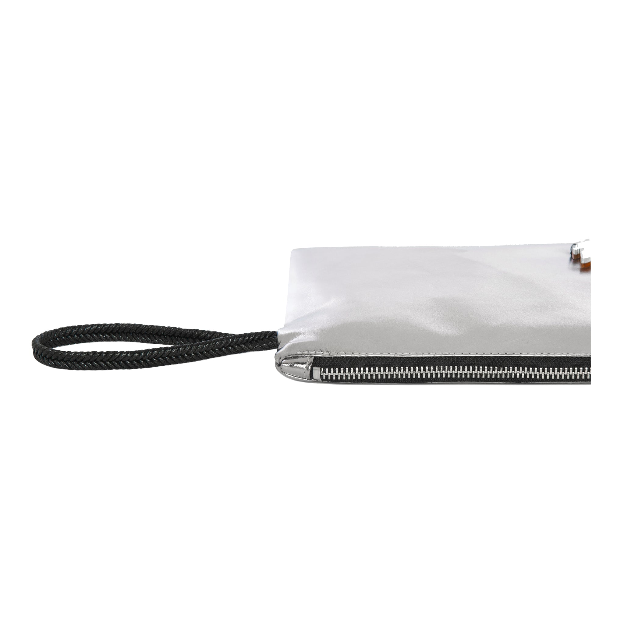 STELLA Pouch | Dark Silver Mirror Flame