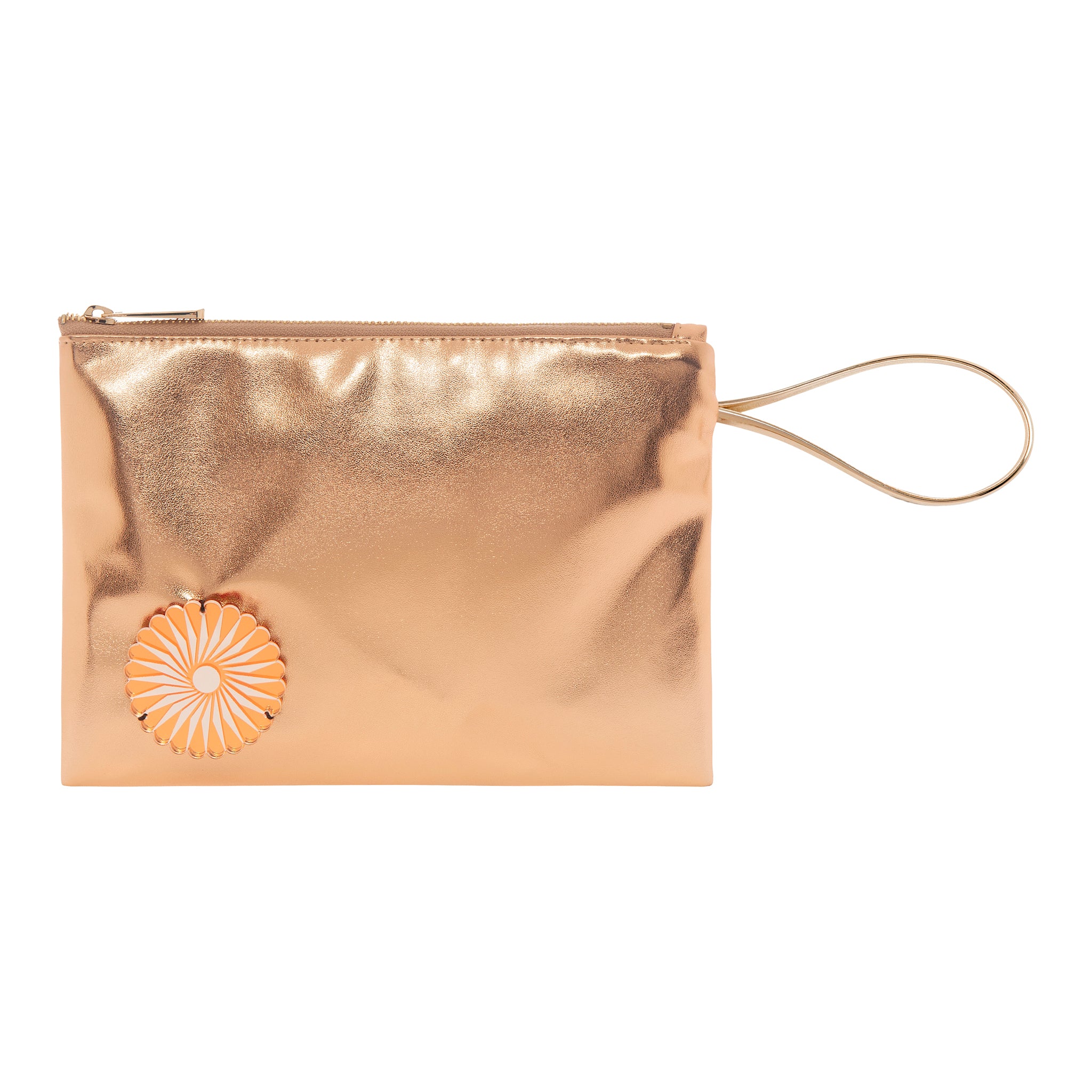 STELLA Pouch | Rose Gold Mirror Rosette