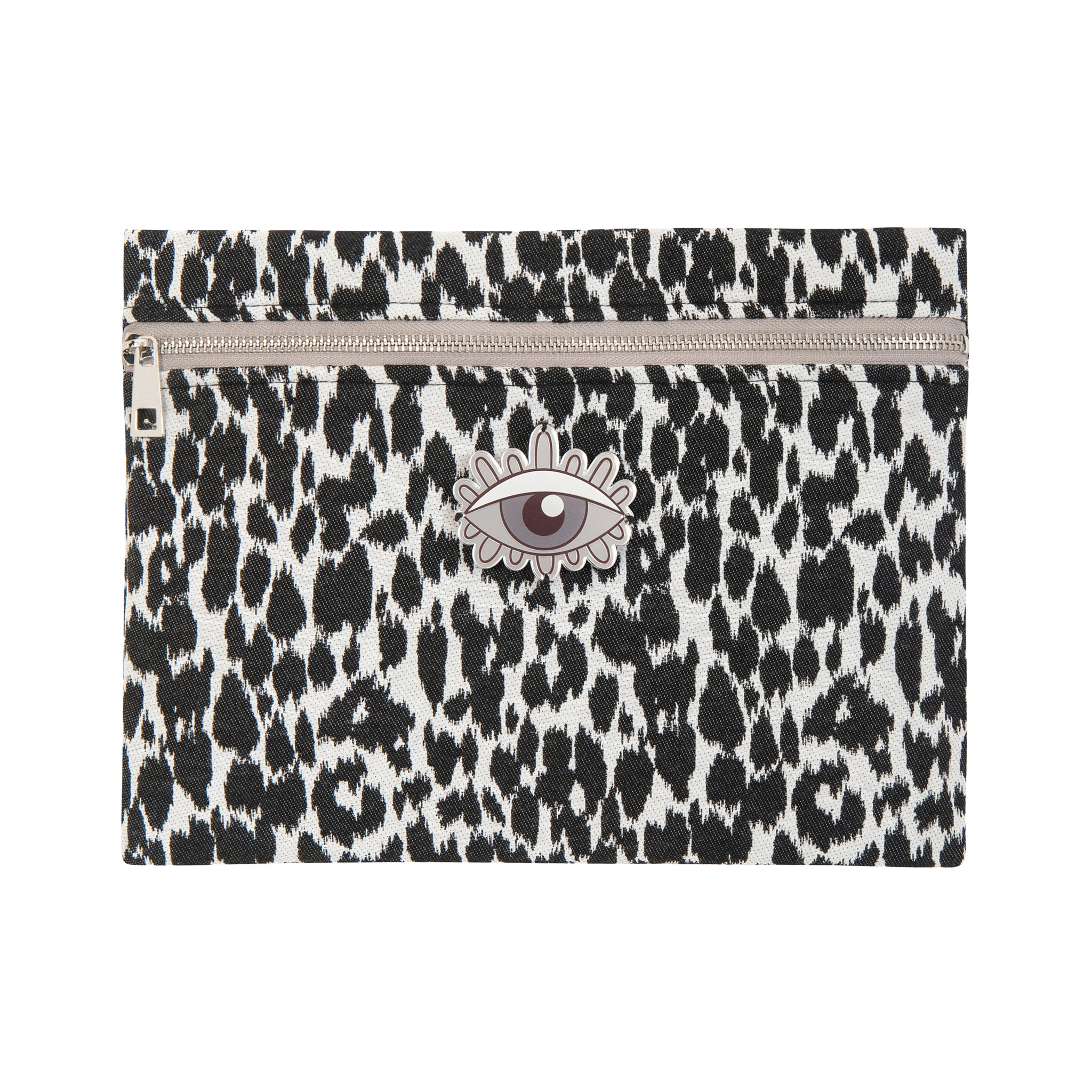 VIOLET Pouch | BW Animal Evil Eye