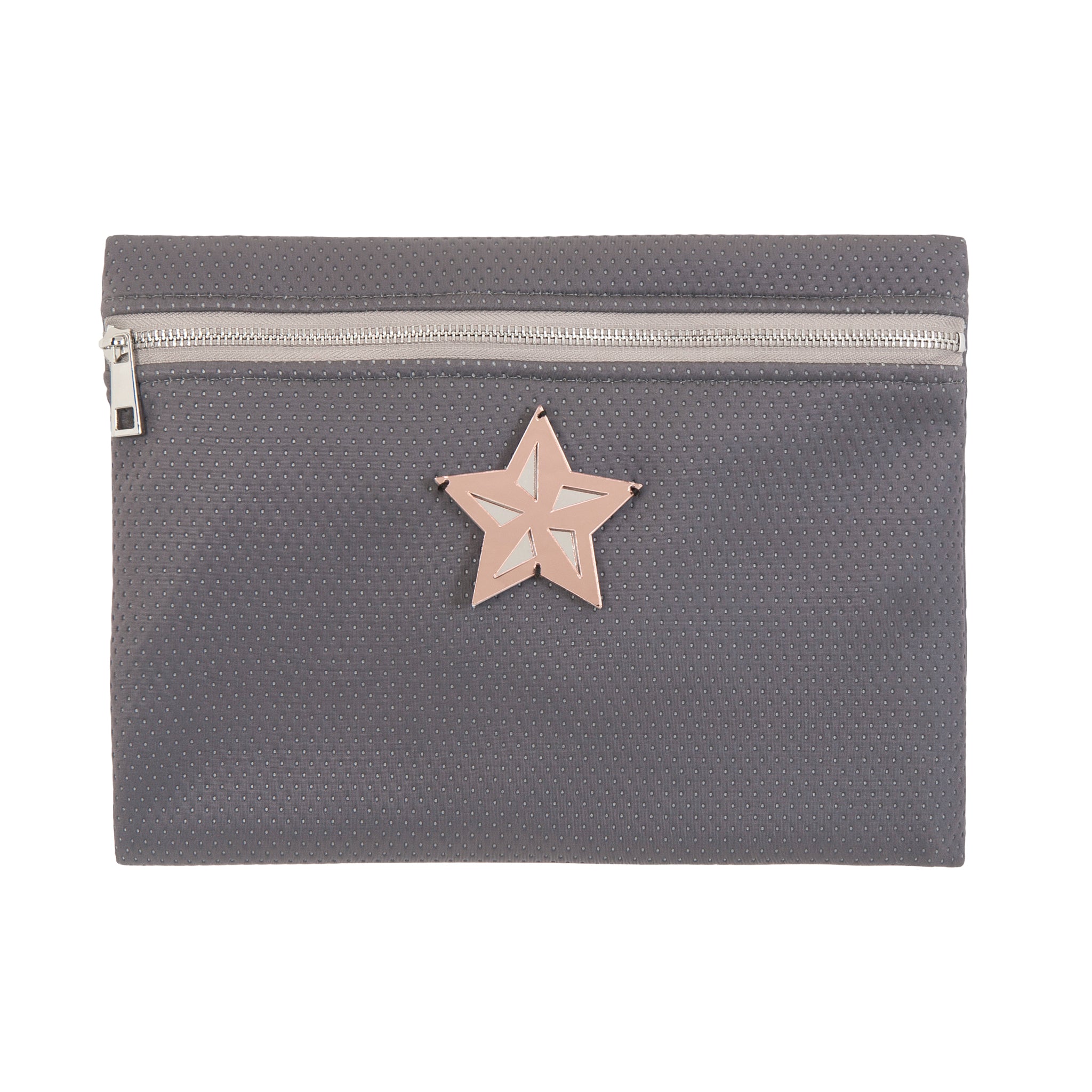 VIOLET Pouch | Grey Dots Star